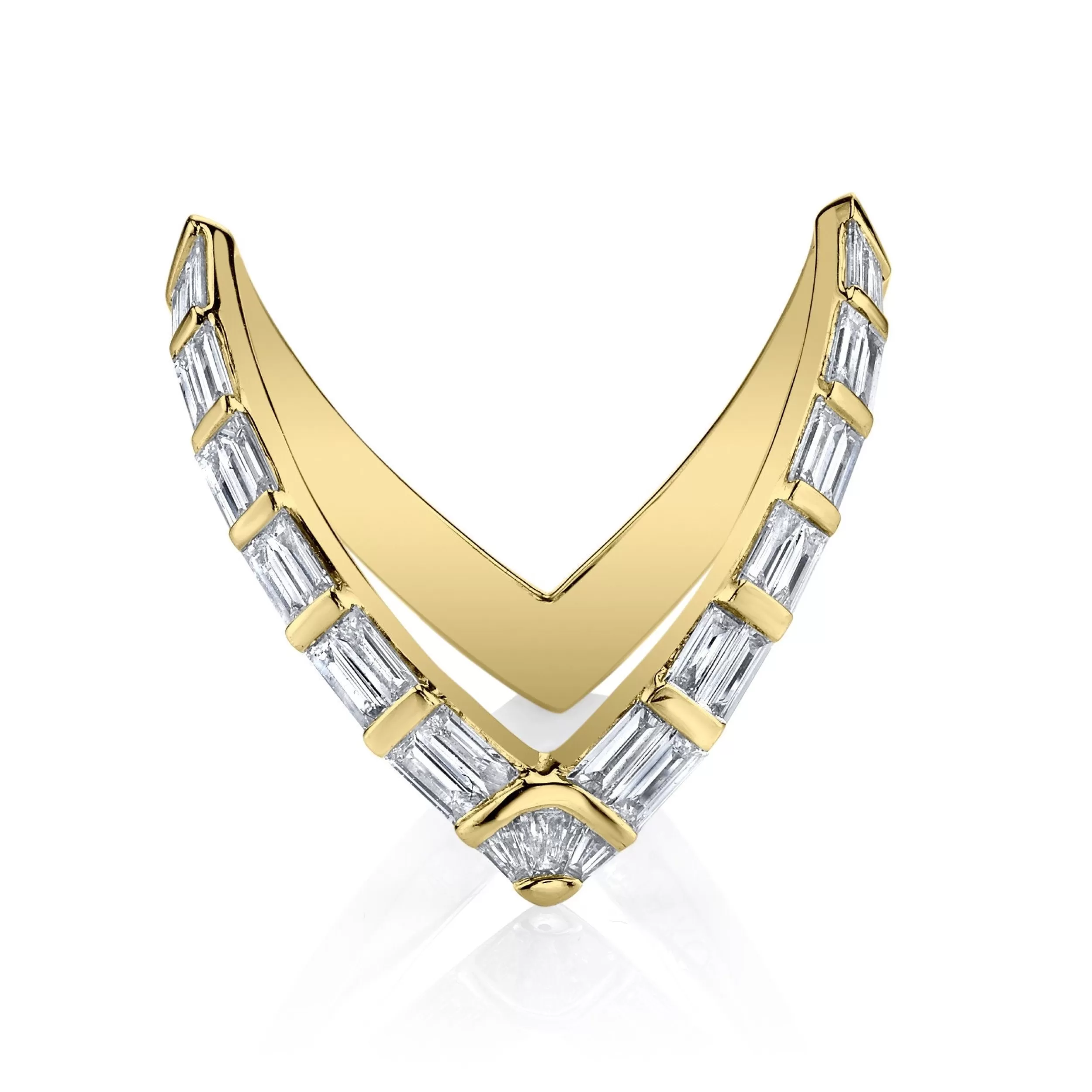 Anita Ko Stacking^BAGUETTE DIAMOND V RING