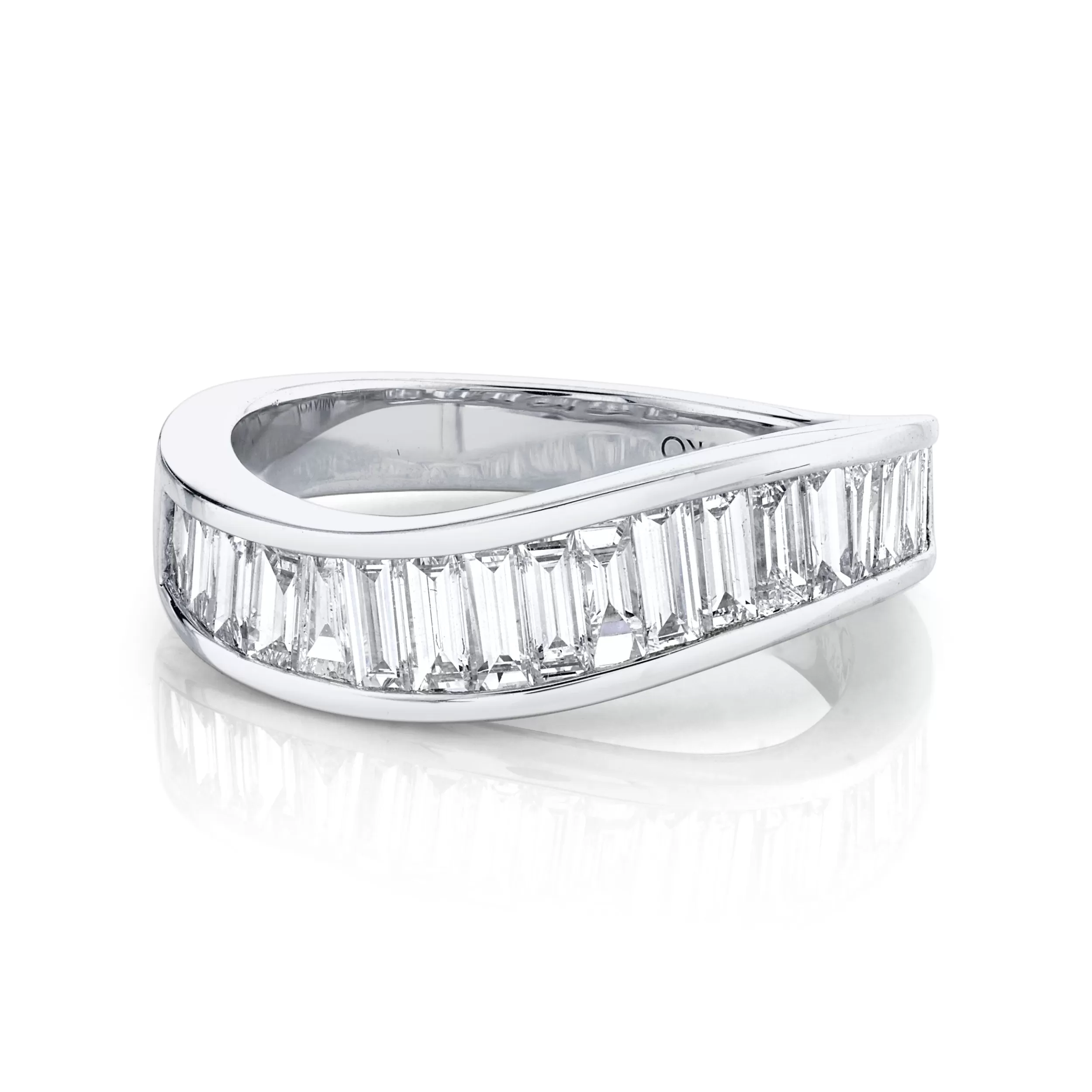 Anita Ko Stacking^BAGUETTE DIAMOND WAVE RING