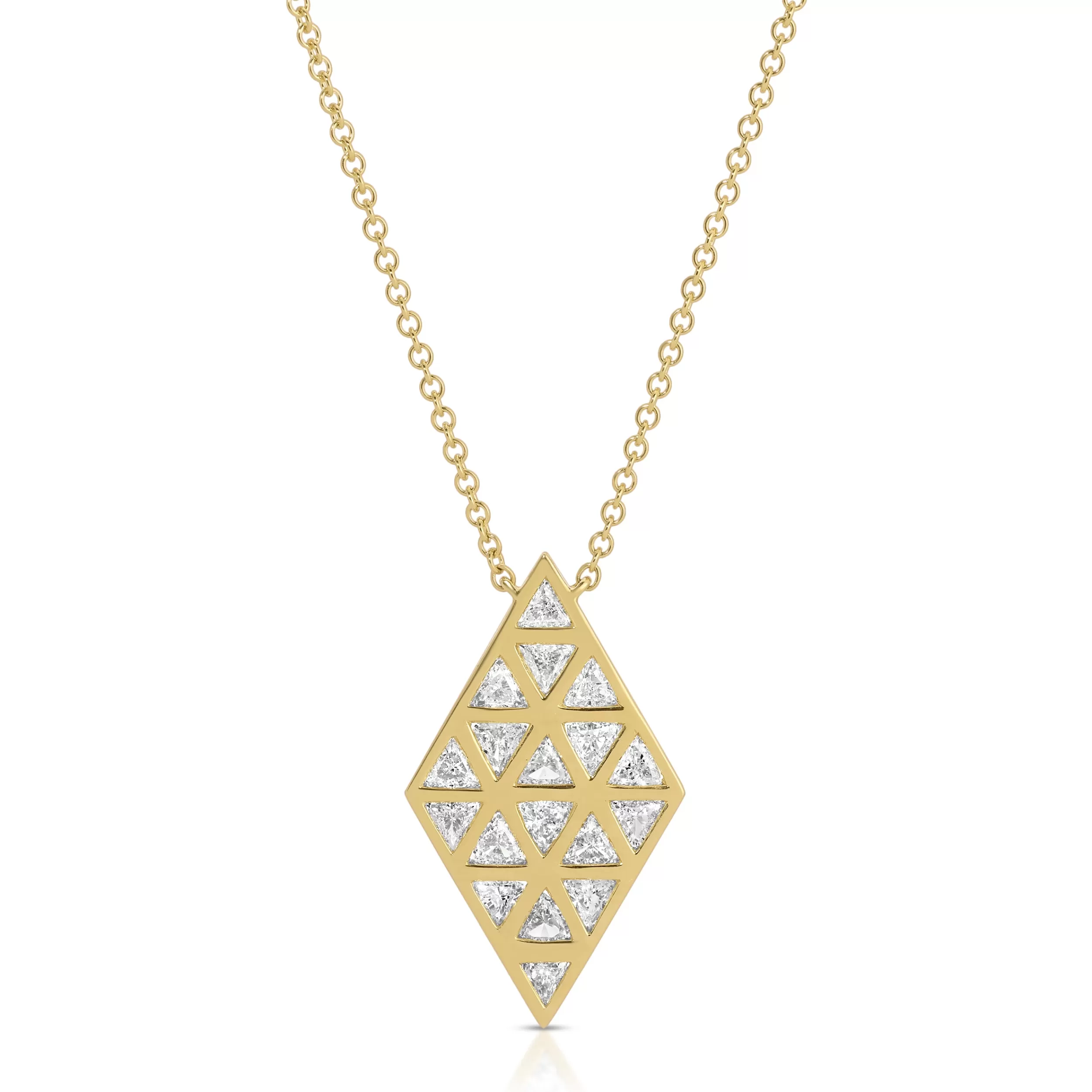 Anita Ko Pendants^BEZELED DOUBLE TRILLLION PENDANT