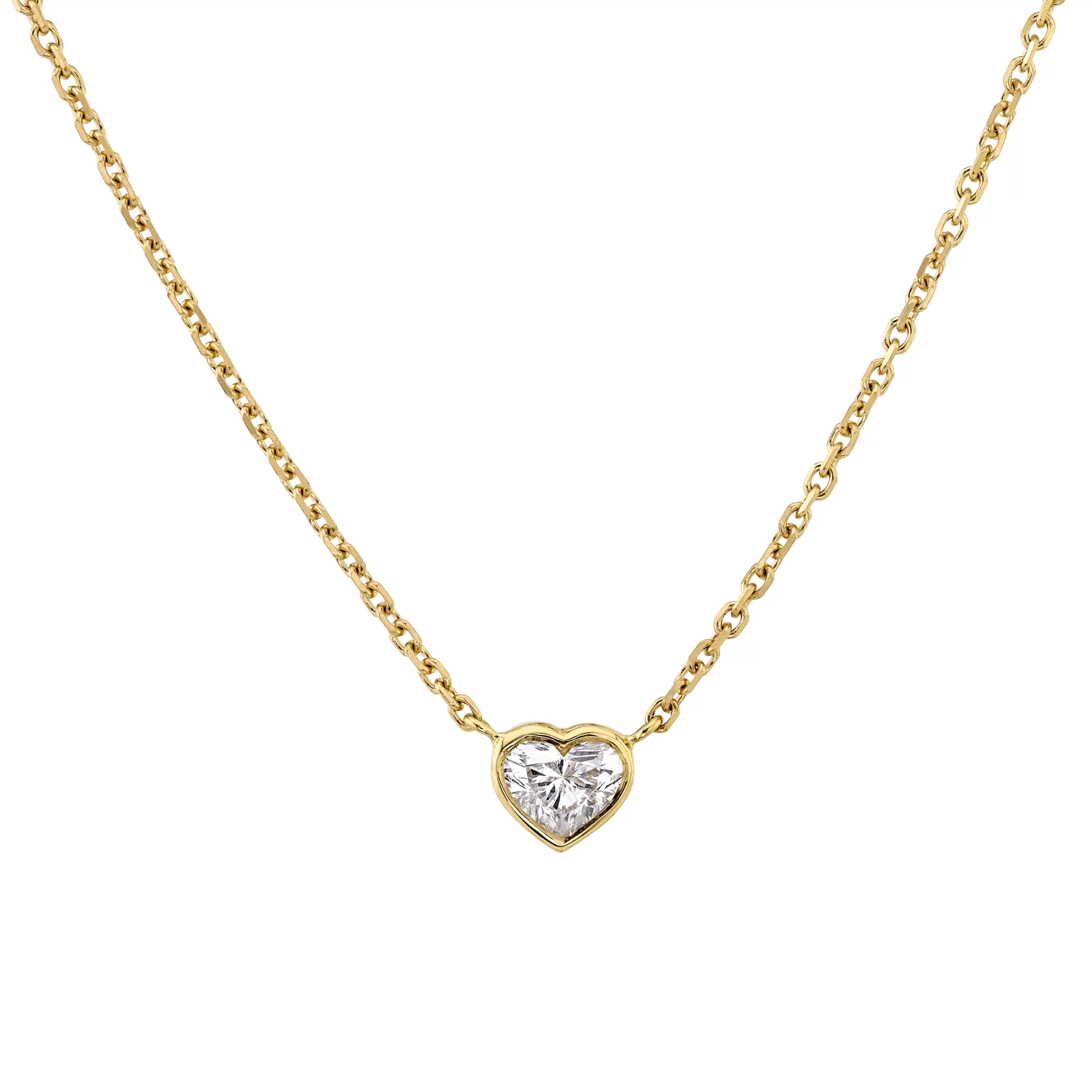 Anita Ko Pendants^BEZELED HEART DIAMOND PENDANT .30