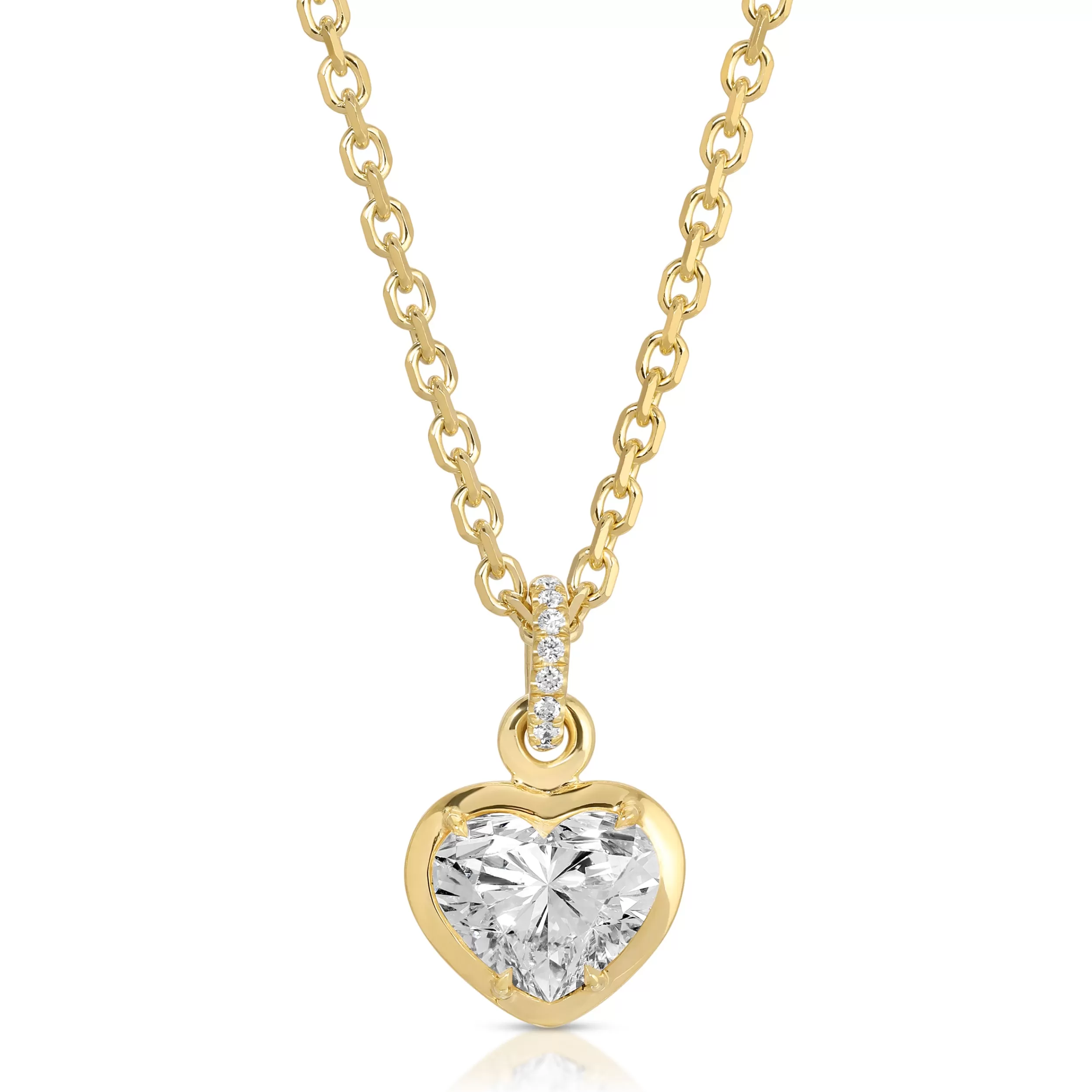 Anita Ko One Of A Kind^BEZELED HEART DIAMOND PENDANT WITH DIAMOND BAIL