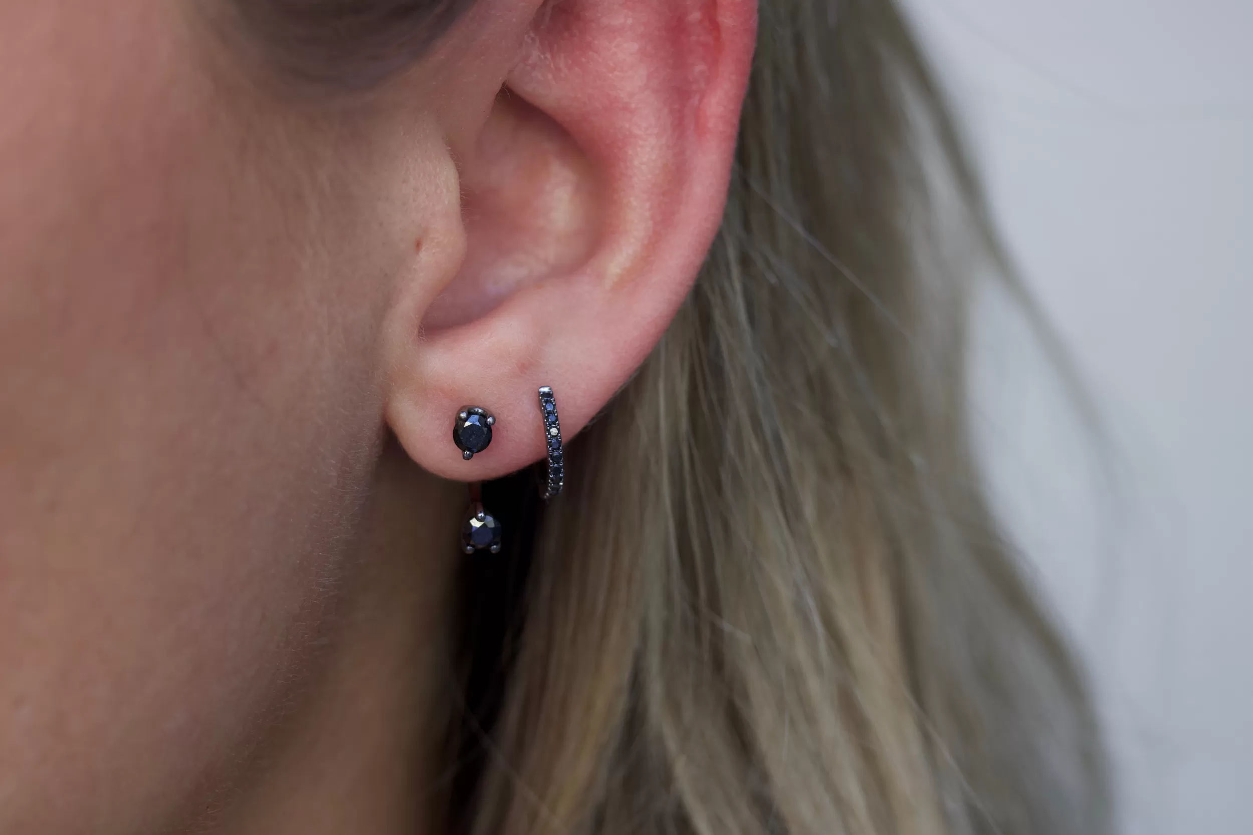 Anita Ko Orbit^BLACK DIAMOND ORBIT EARRING