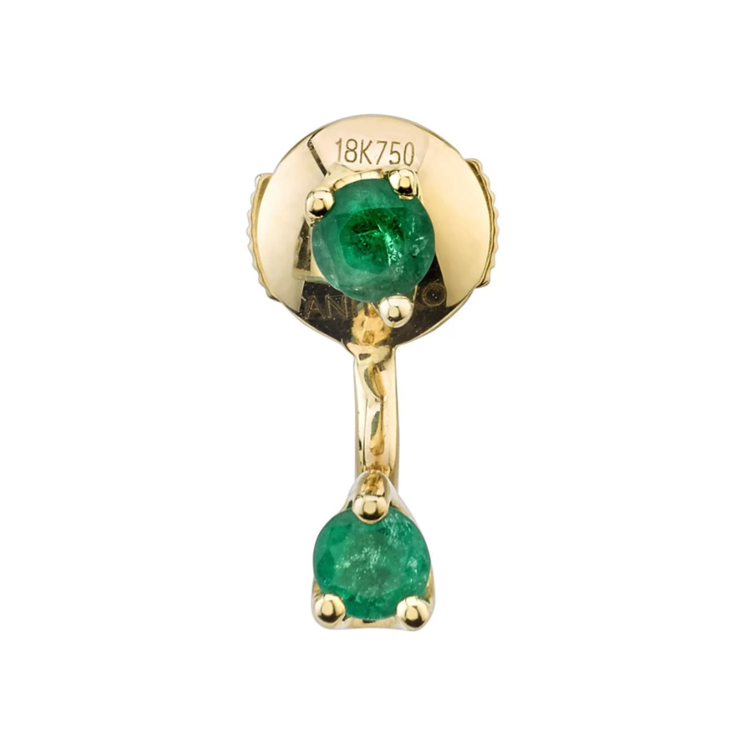 Anita Ko Orbit^CLASSIC EMERALD ORBIT EARRING