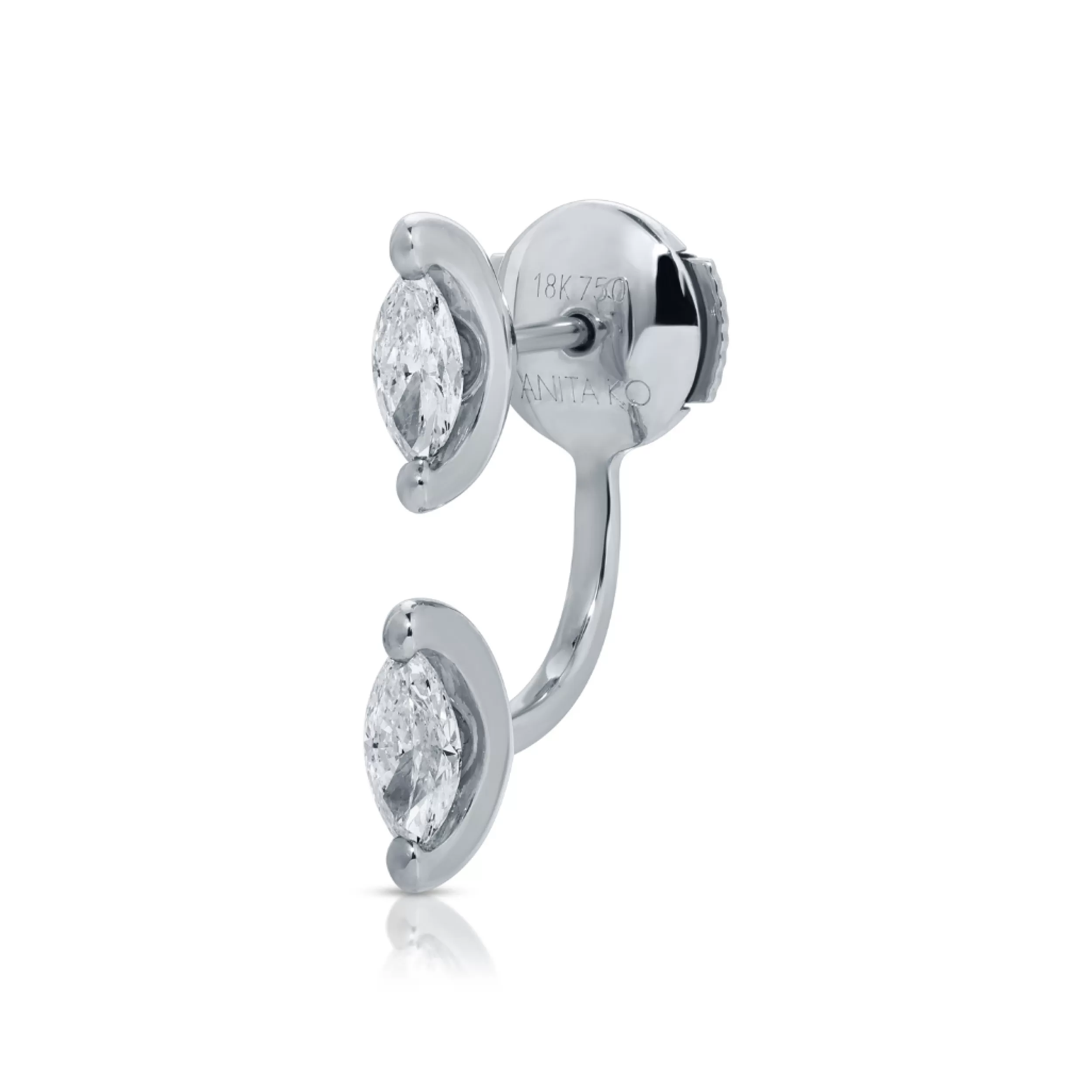 Anita Ko Orbit^CLASSIC MARQUISE DIAMOND ORBIT EARRING