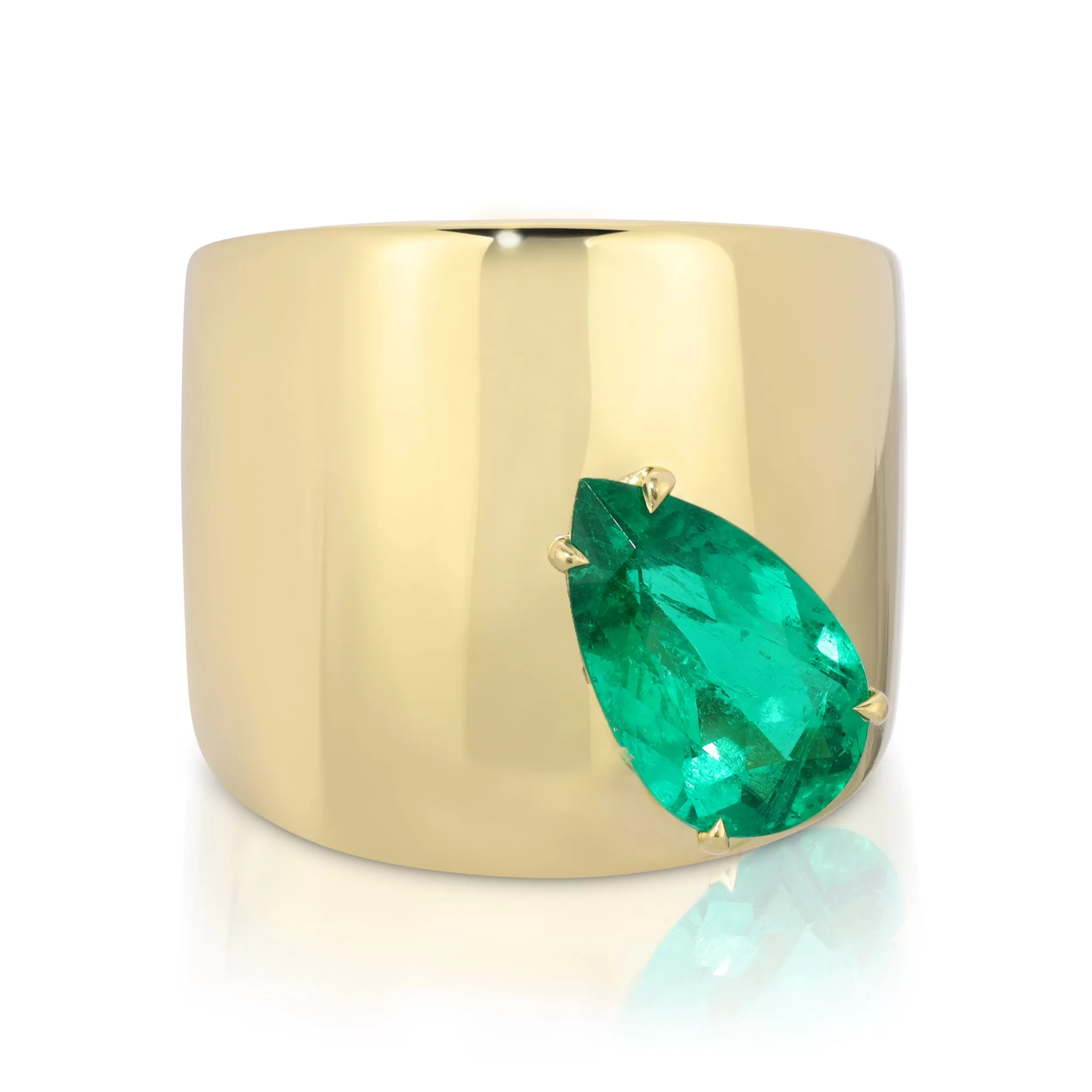 Anita Ko One Of A Kind^COLOMBIAN PEAR EMERALD GALAXY RING