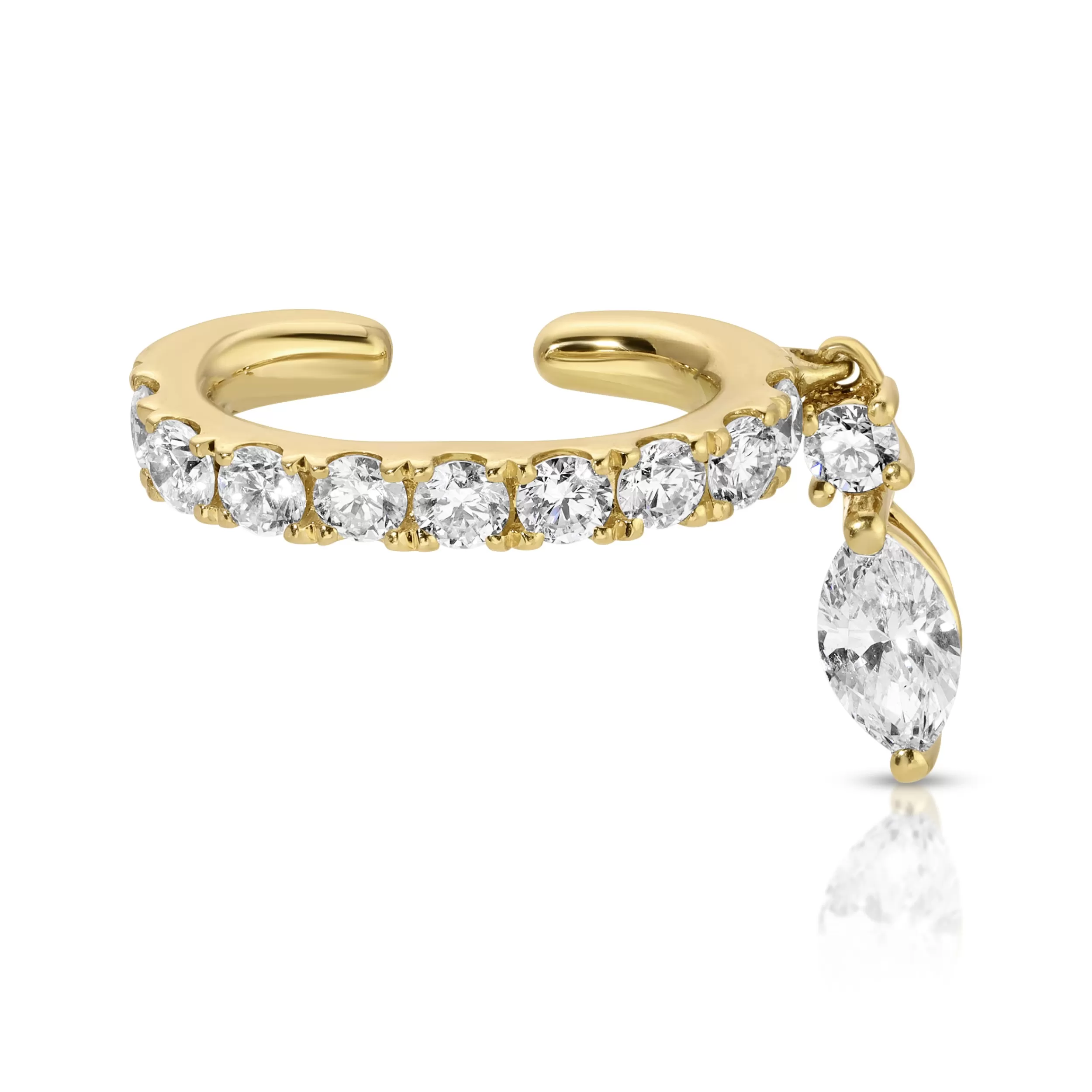 Anita Ko Ear Cuffs^DELILAH EAR CUFF WITH MARQUISE DIAMOND DROP