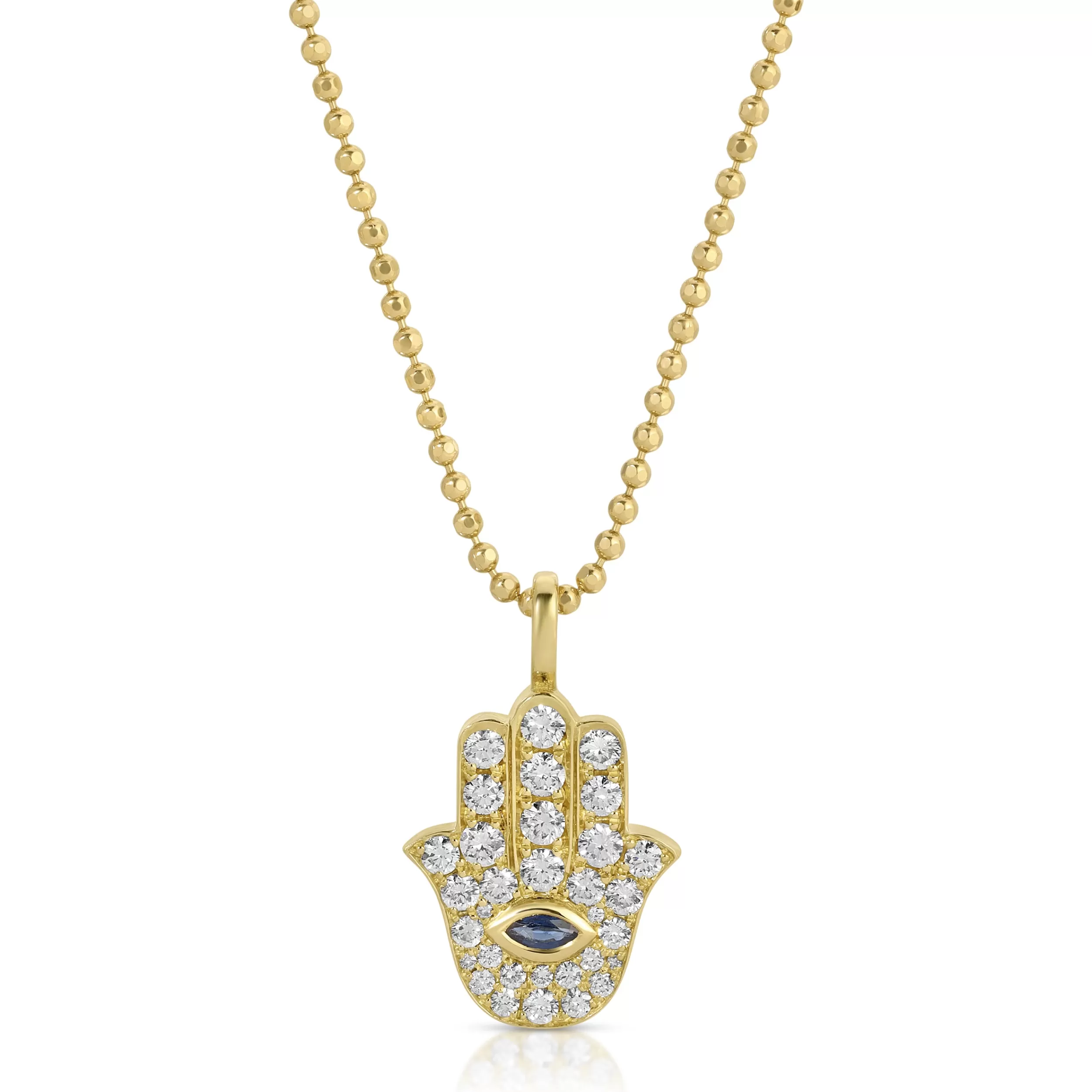 Anita Ko One Of A Kind^DIAMOND AND BLUE SAPPHIRE HAMSA PENDANT