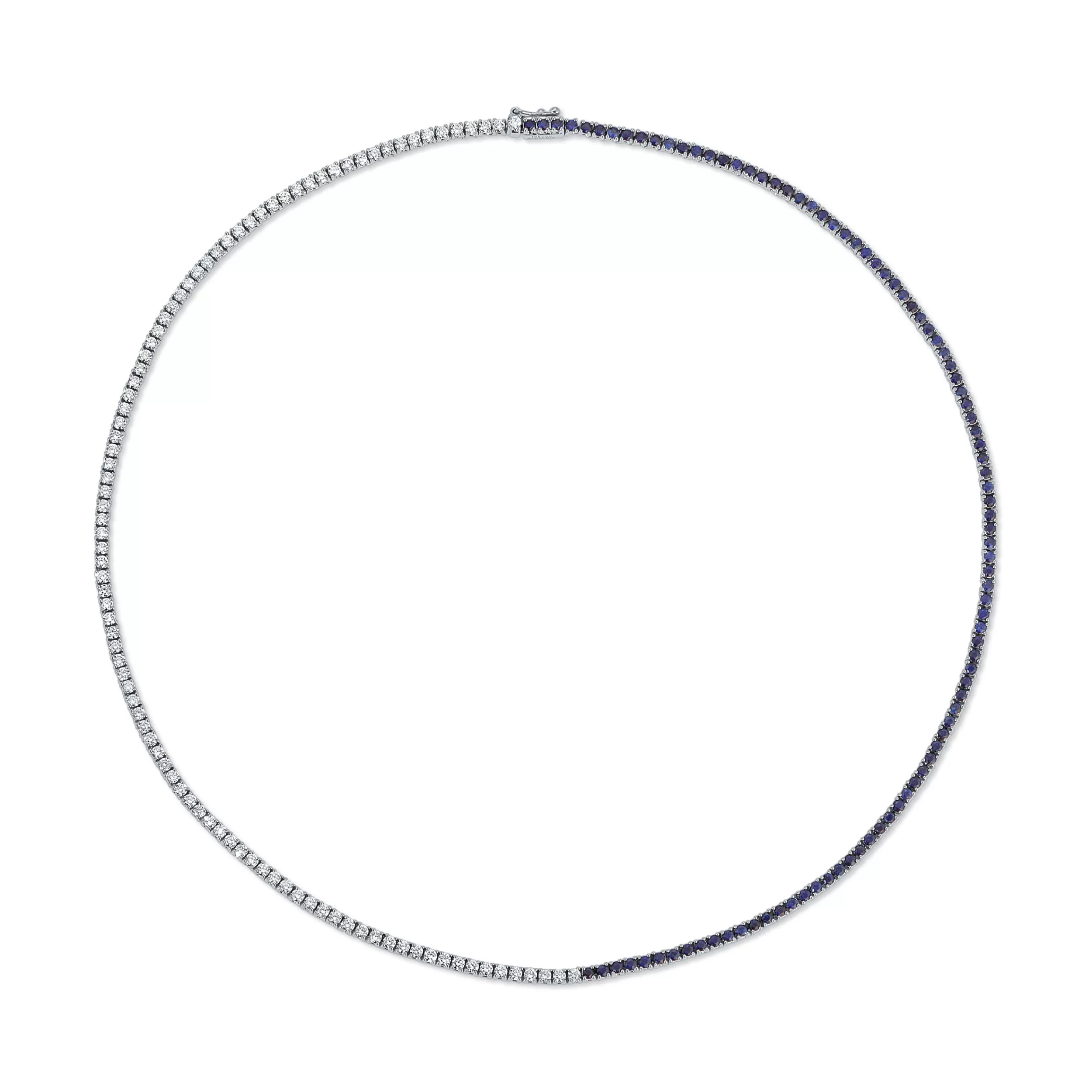 Anita Ko Chokers^DIAMOND AND BLUE SAPPHIRE HEPBURN CHOKER 16