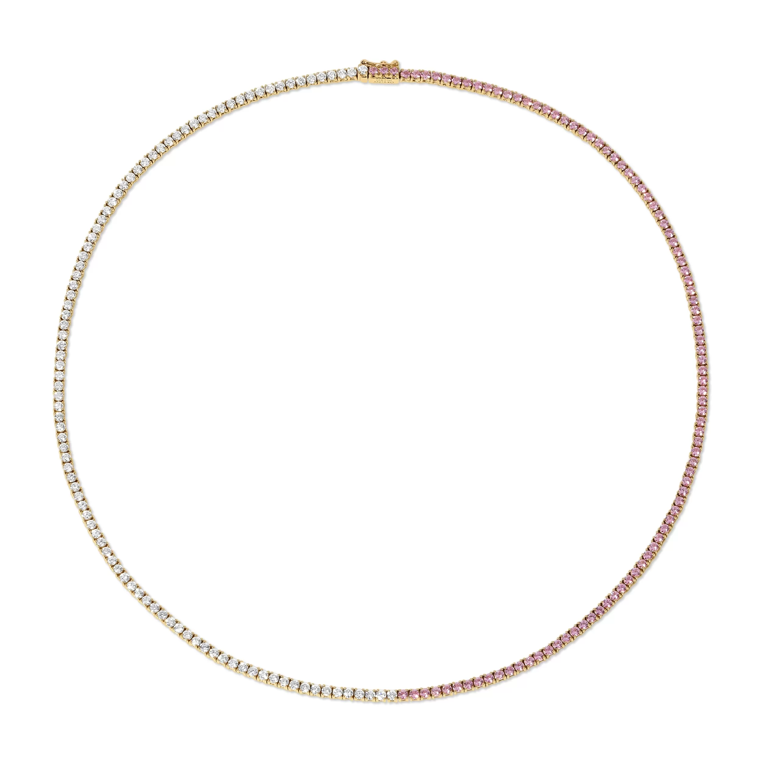 Anita Ko Chokers^DIAMOND AND PINK SAPPHIRE HEPBURN CHOKER 16