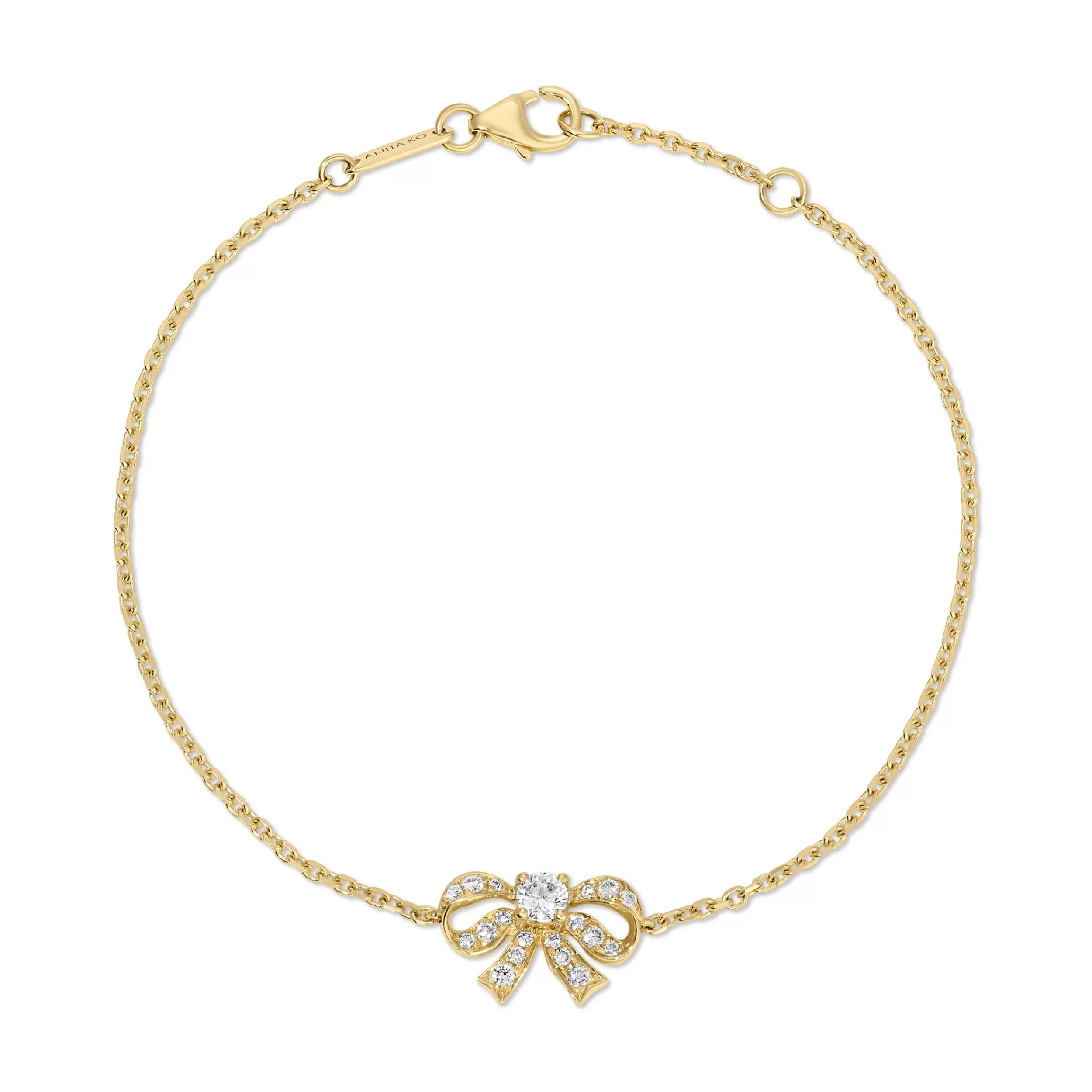 Anita Ko Chain Link^DIAMOND BOW BRACELET