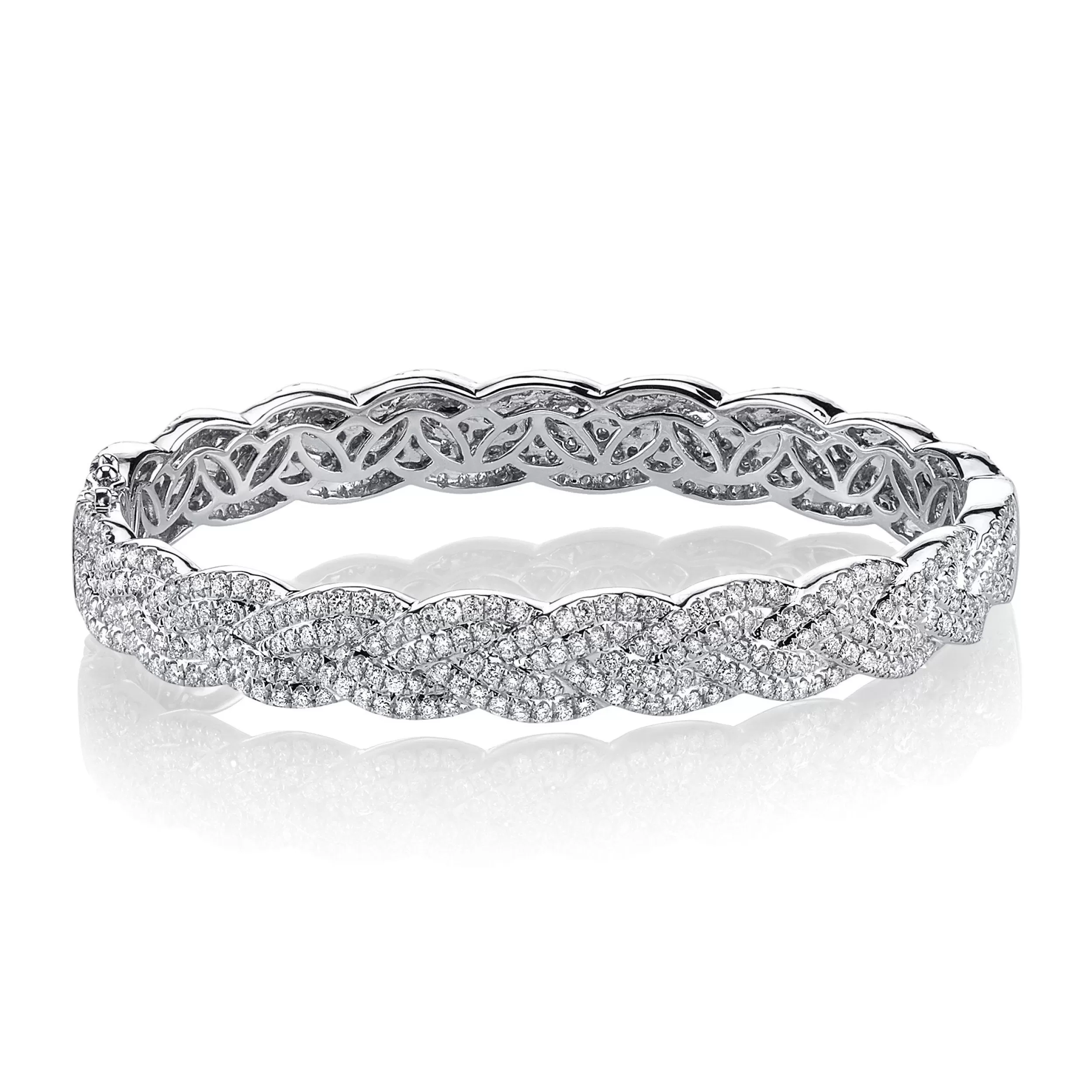 Anita Ko Bangles^DIAMOND BRAIDED BRACELET