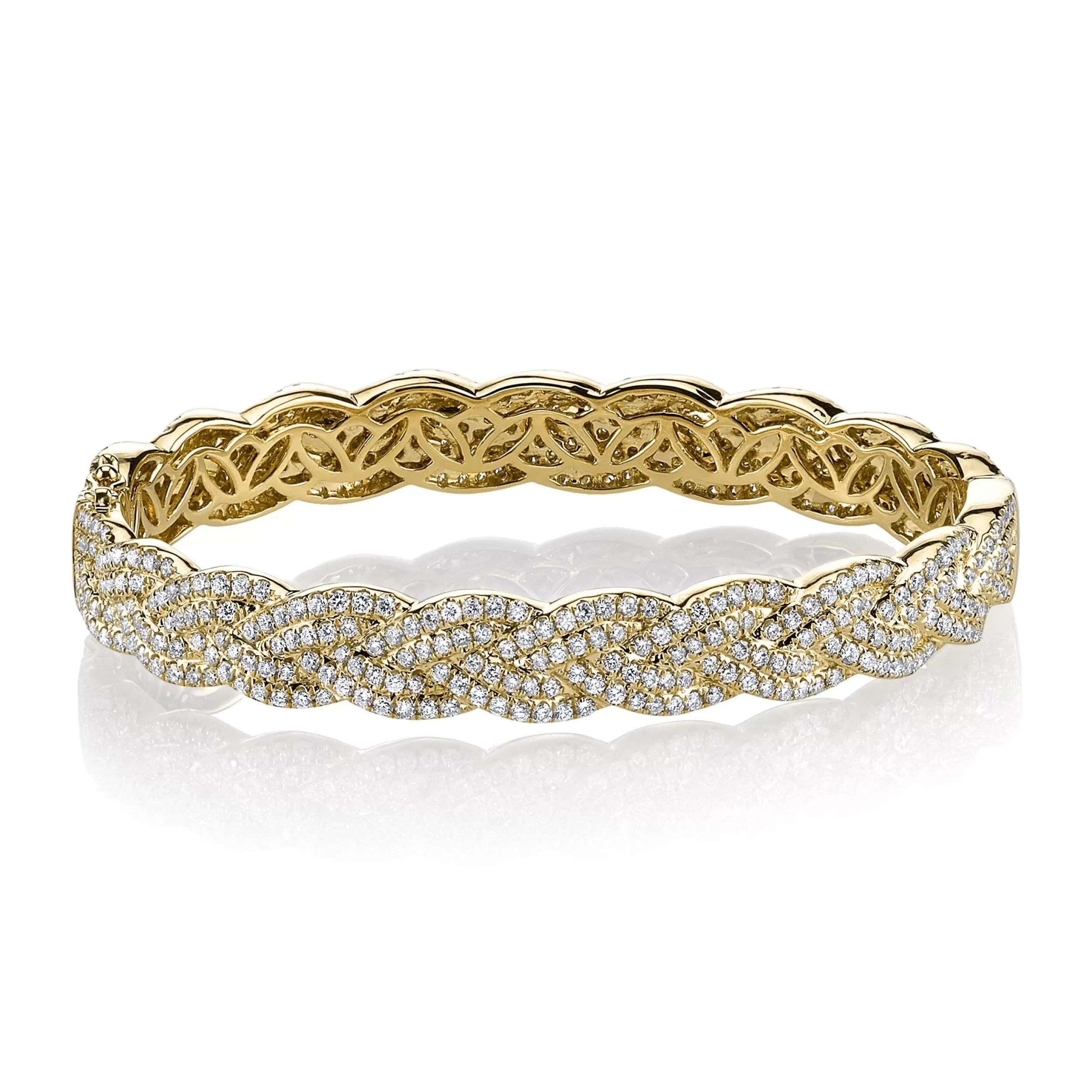 Anita Ko Bangles^DIAMOND BRAIDED BRACELET