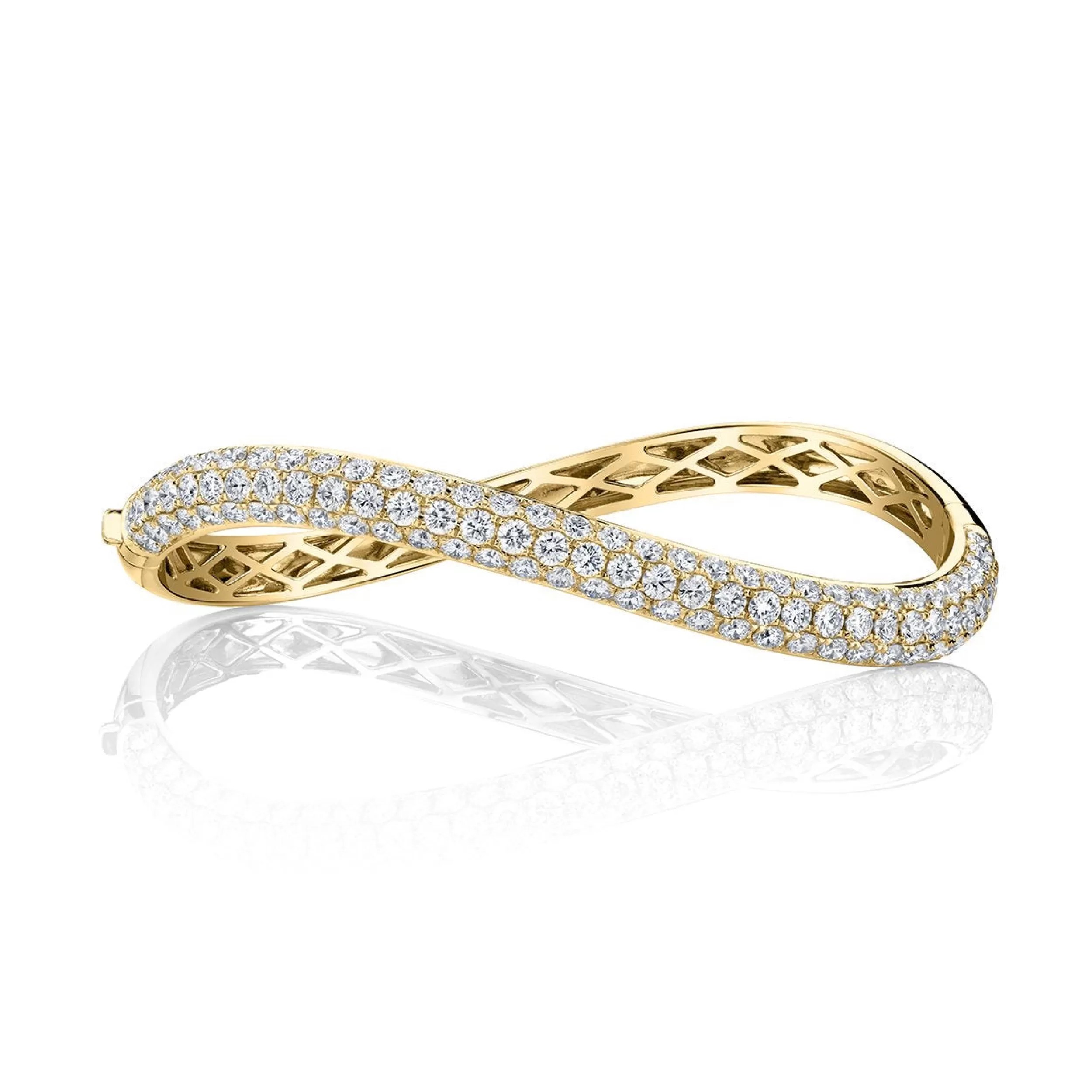 Anita Ko Bangles^DIAMOND CURVED BANGLE