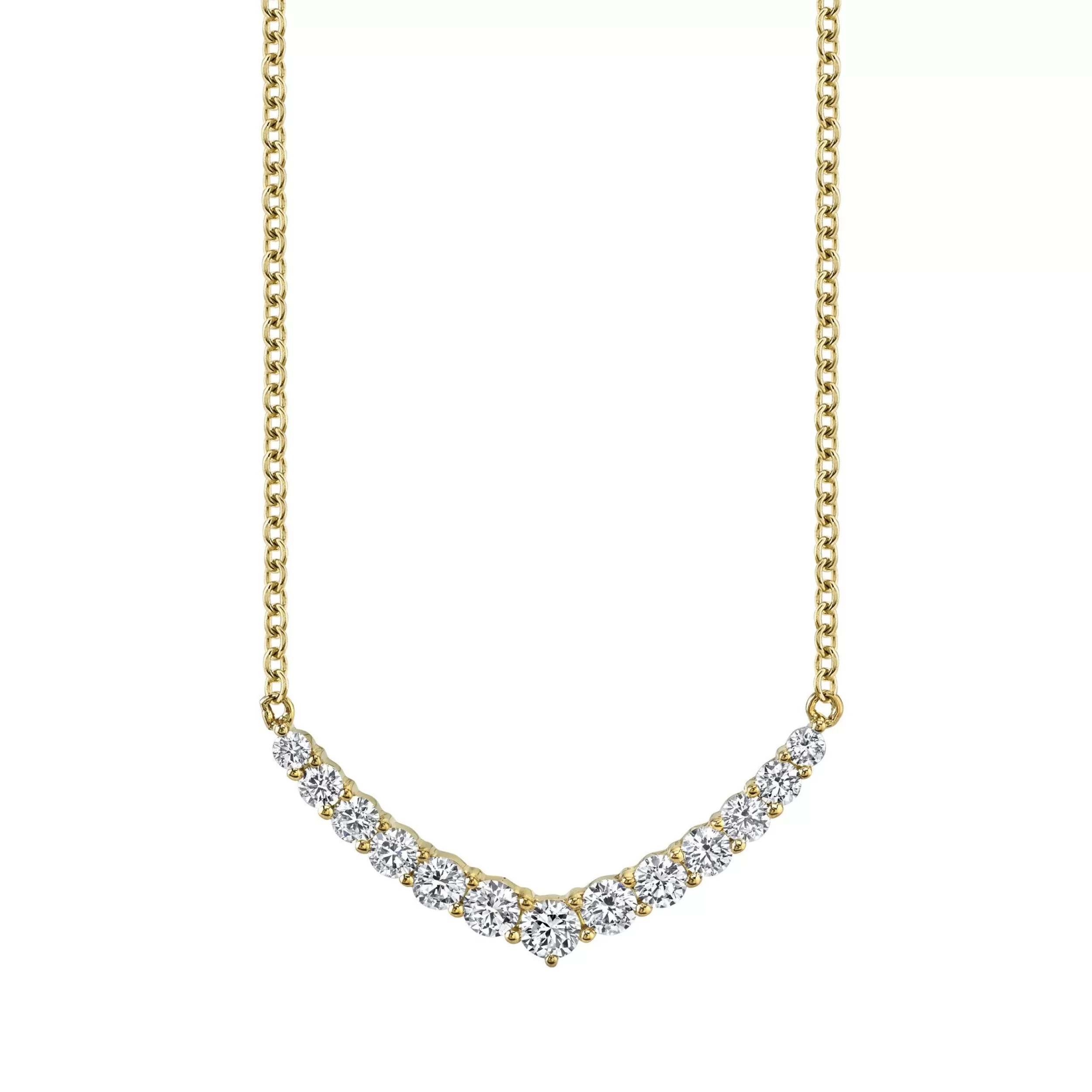 Anita Ko Pendants^DIAMOND CURVED V NECKLACE