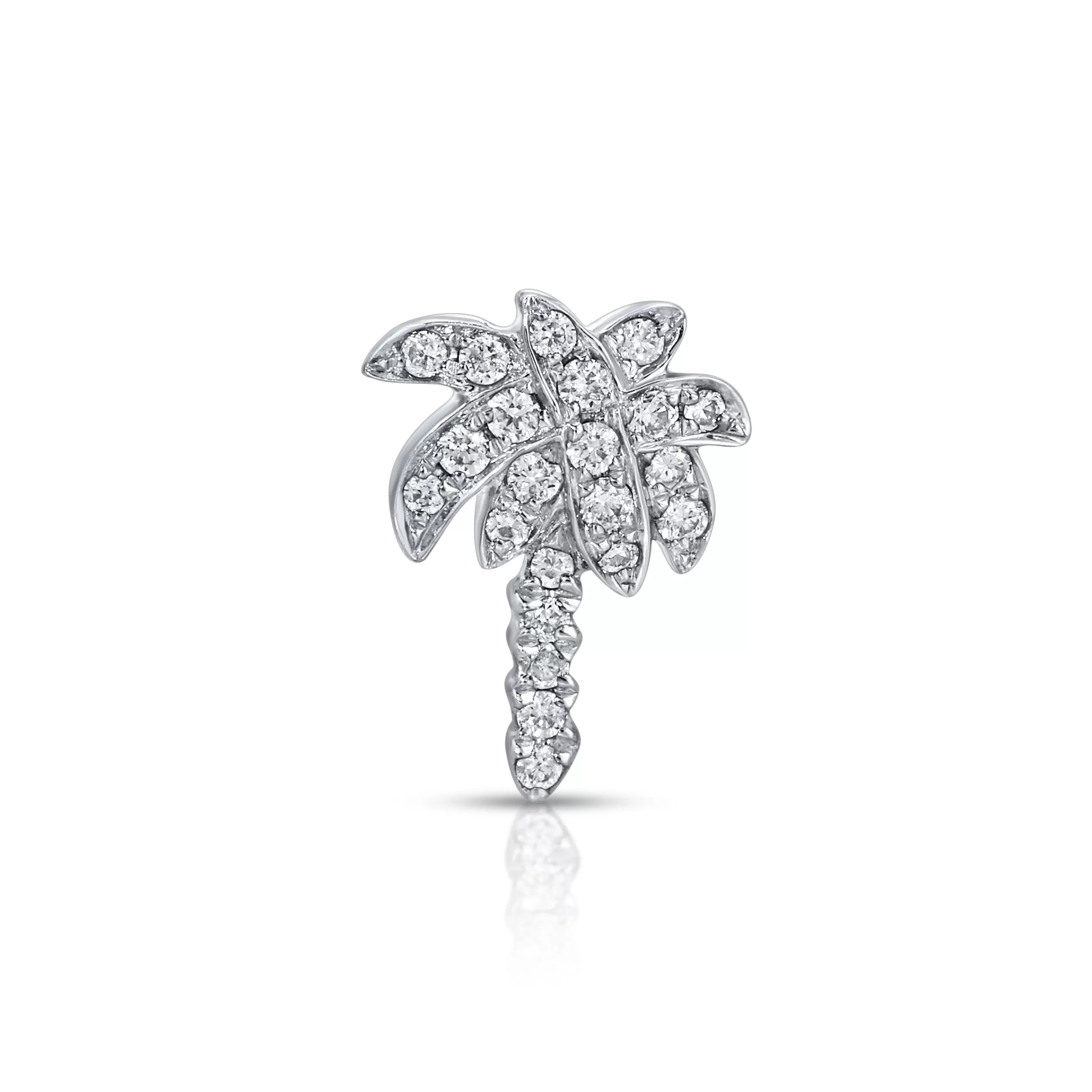 Anita Ko Leaf^DIAMOND PALM TREE STUDS