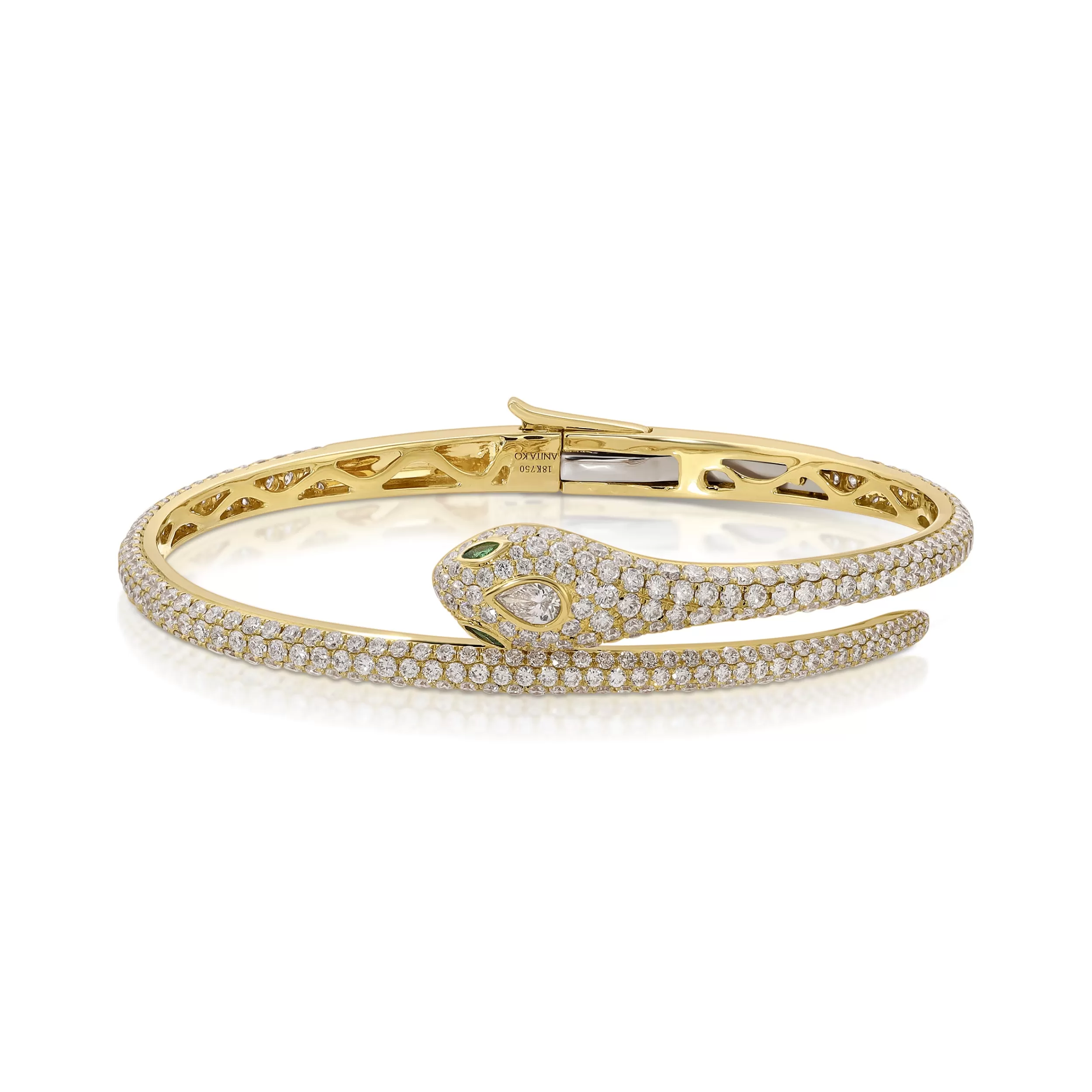 Anita Ko Bangles^DIAMOND SNAKE COIL BRACELET