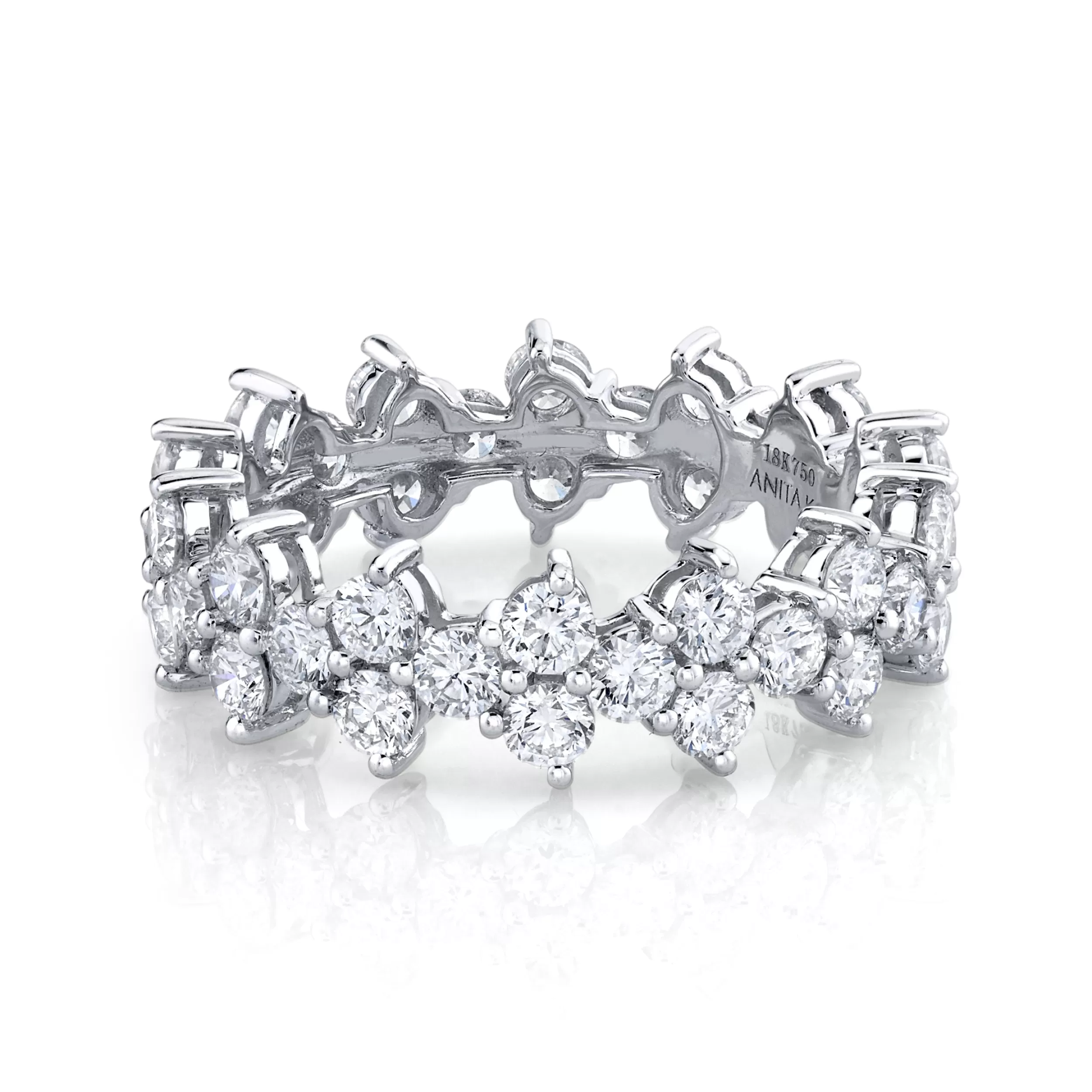 Anita Ko Eternity | Stacking^DIAMOND TRIANGLE ETERNITY BAND