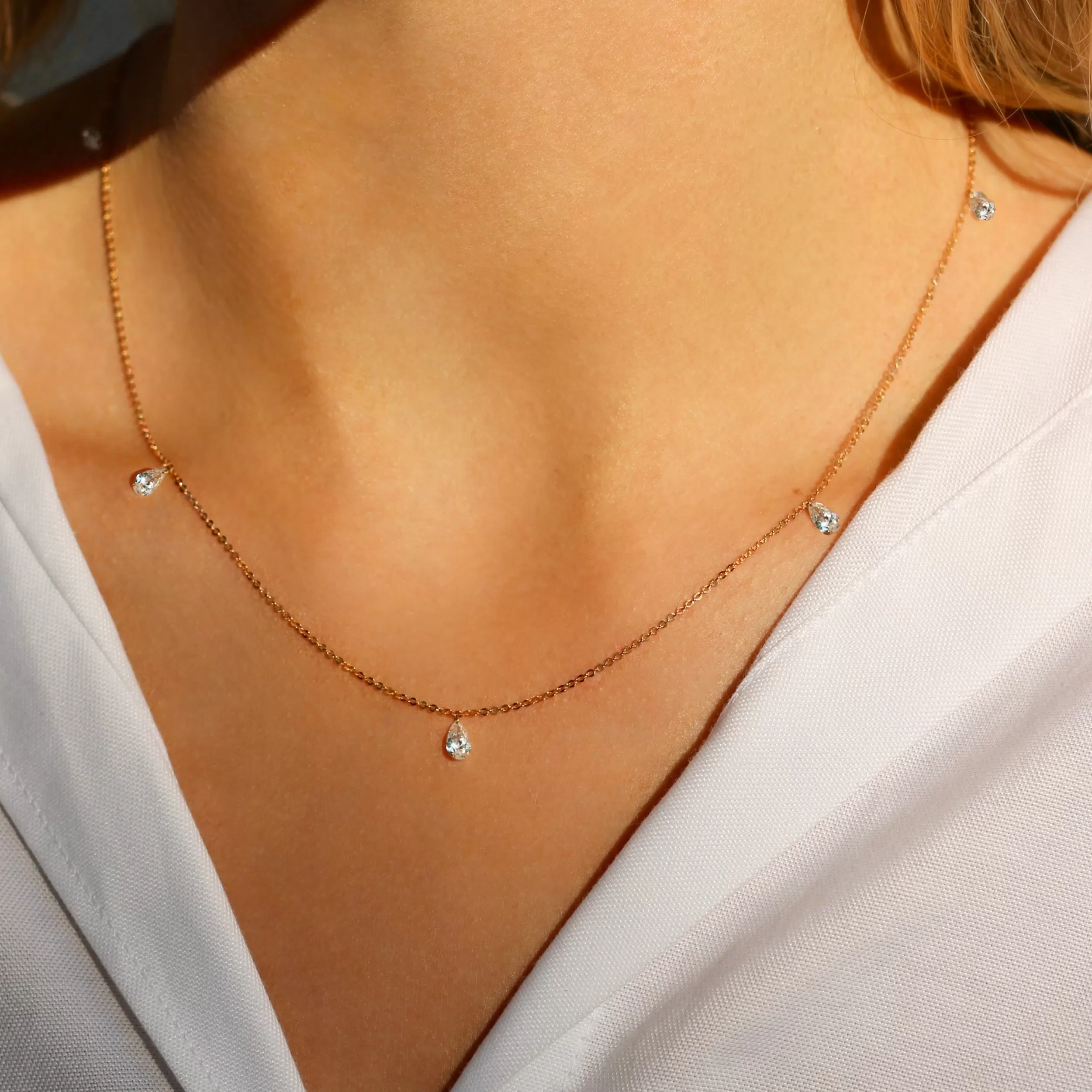 Anita Ko One Of A Kind^DRILLED DIAMOND NECKLACE