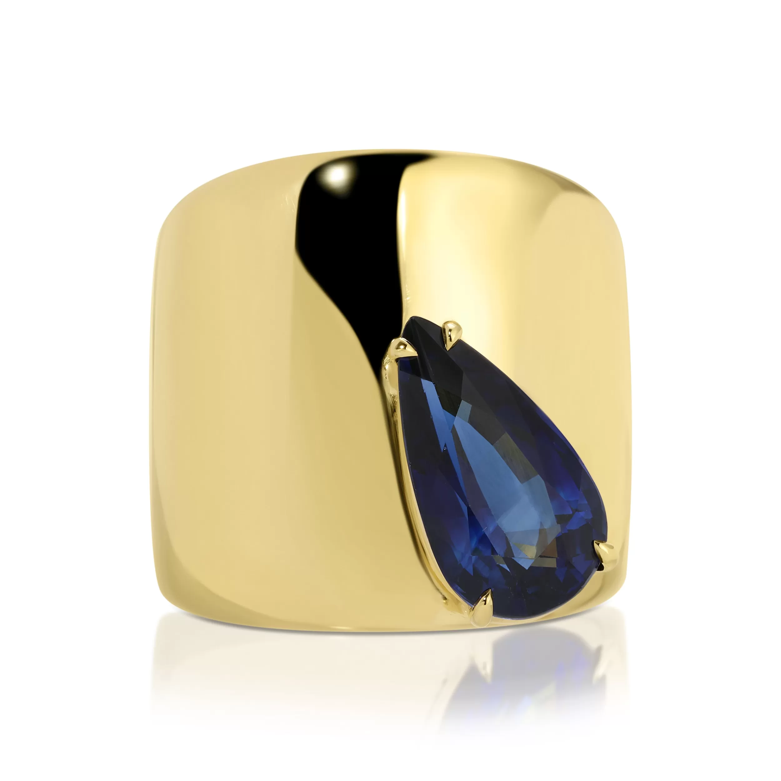 Anita Ko One Of A Kind^GALAXY RING WITH PEAR SHAPE BLUE SAPPHIRE