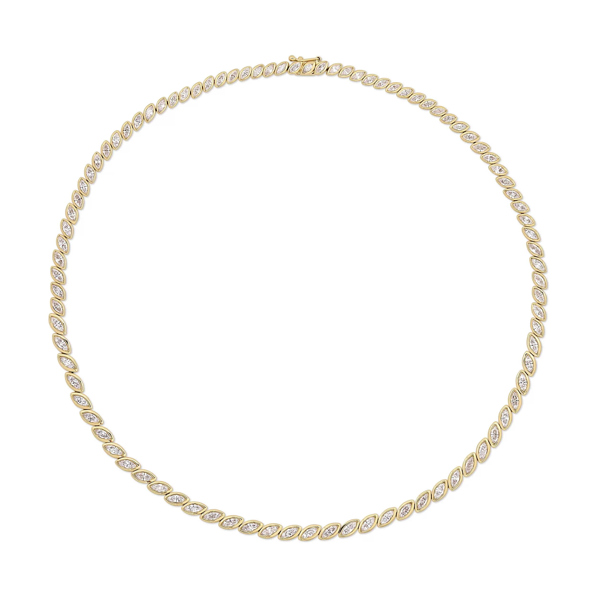 Anita Ko Chokers^GRADUATED BEZEL MARQUISE DIAMOND CHOKER