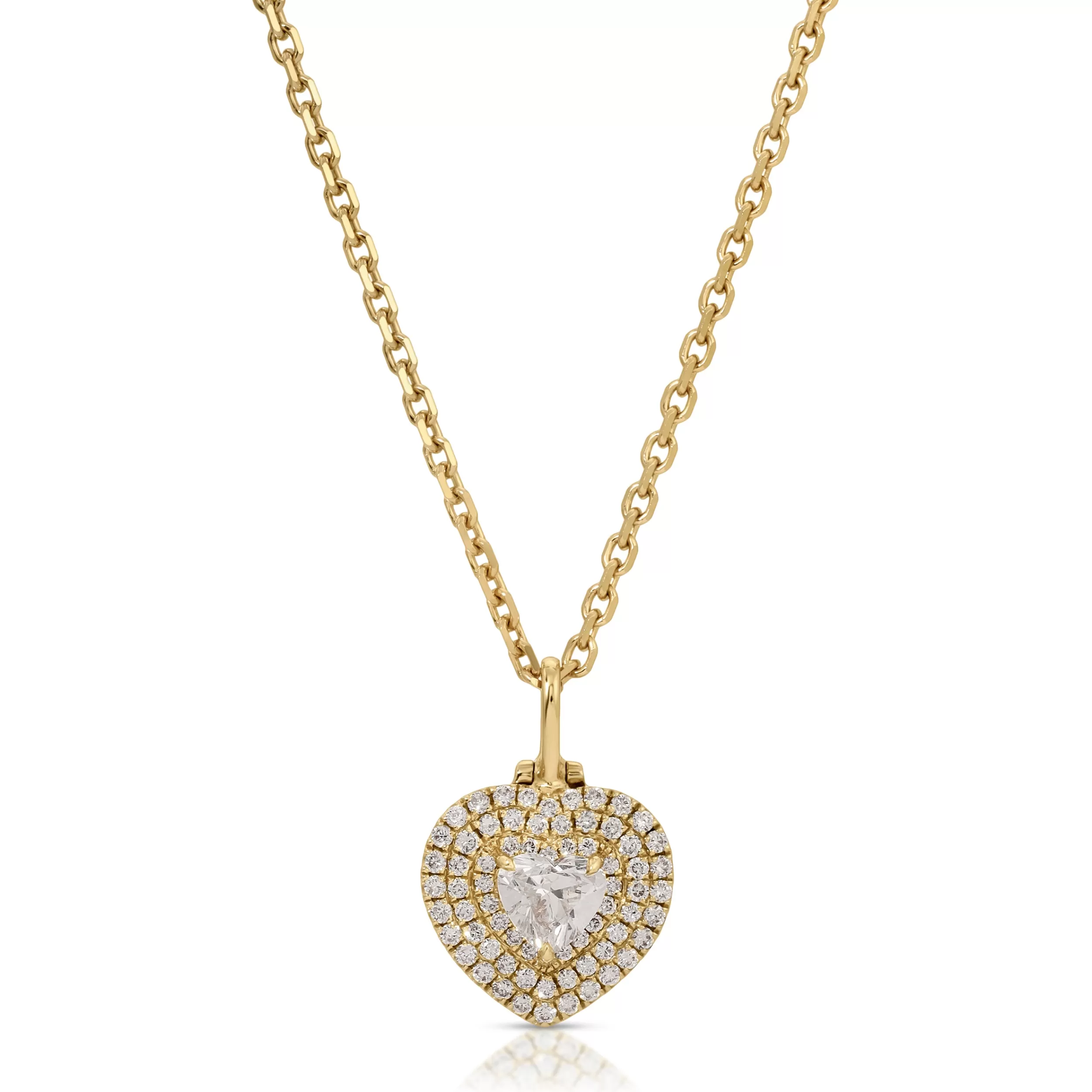 Anita Ko Pendants^HEART SHAPED DIAMOND LOULOU LOCKET