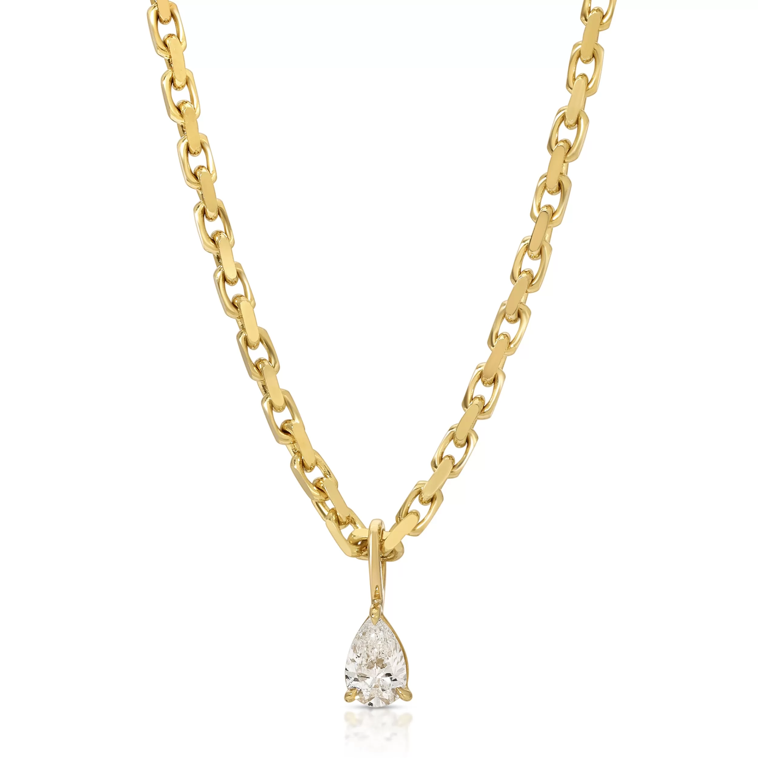 Anita Ko Pendants^HEAVY CHAIN WITH PEAR DIAMOND PENDANT