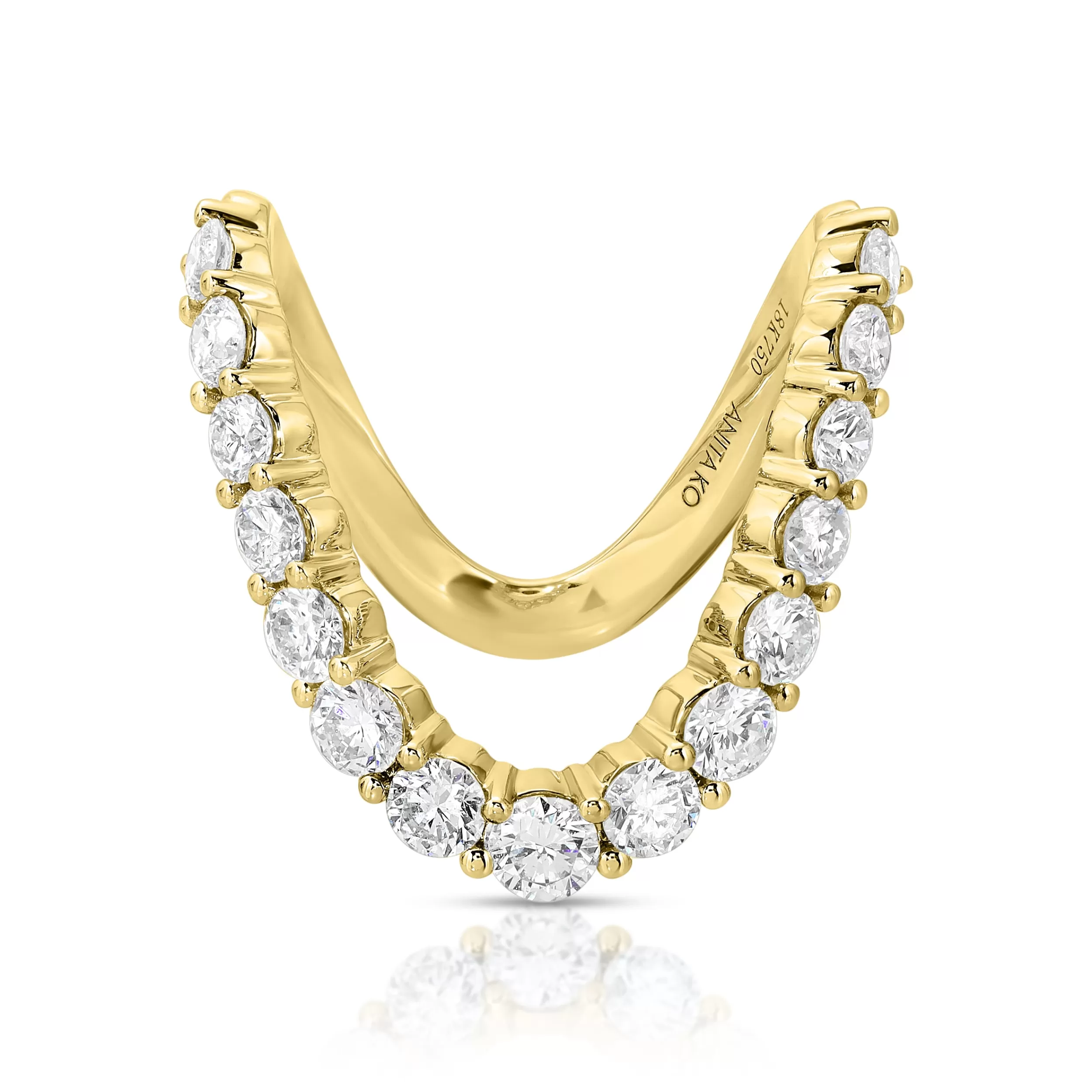 Anita Ko Pendants^22K YELLOW GOLD NUGGET WITH FIVE DIAMONDS