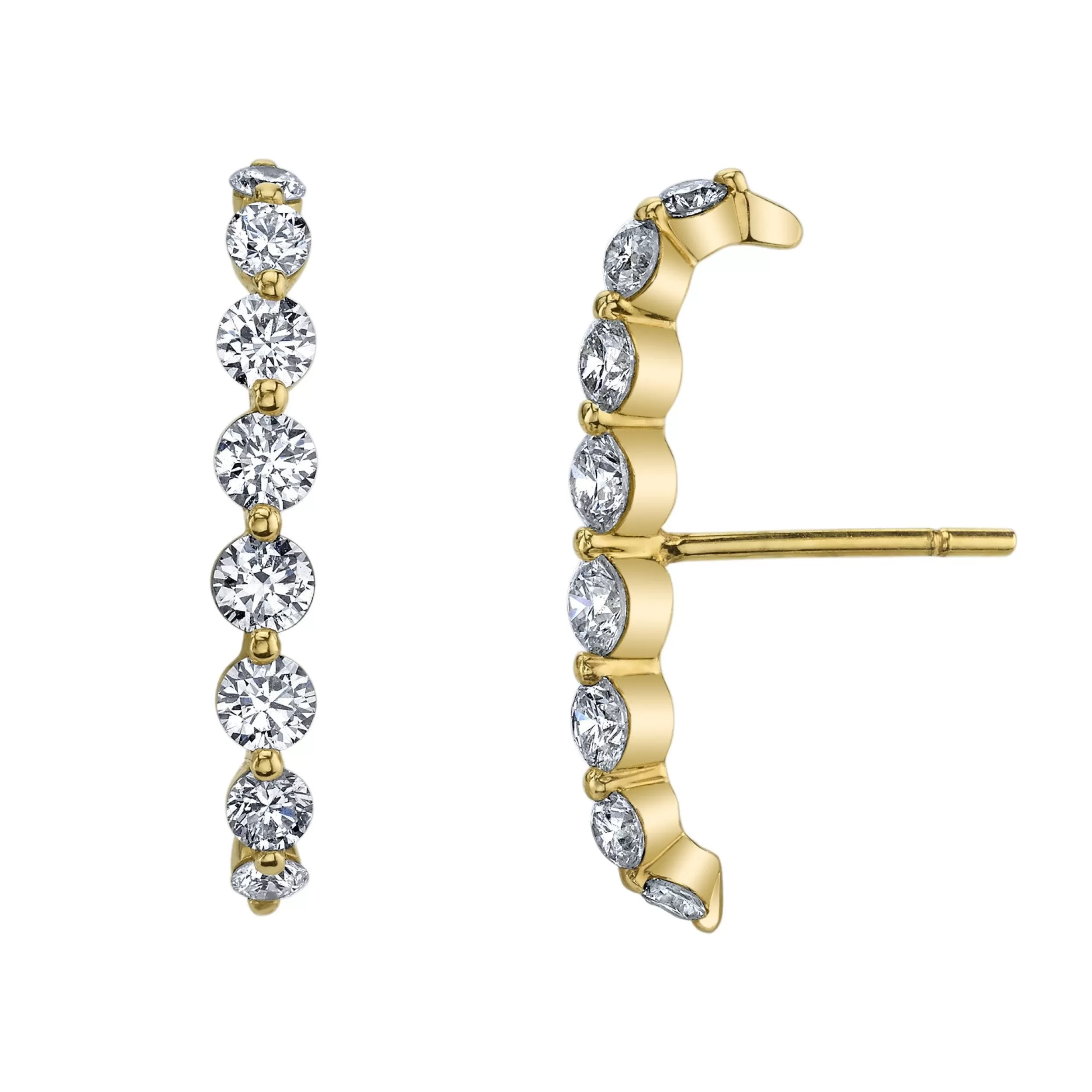 Anita Ko Floating^LARGE DIAMOND FLOATING LOBE CUFF