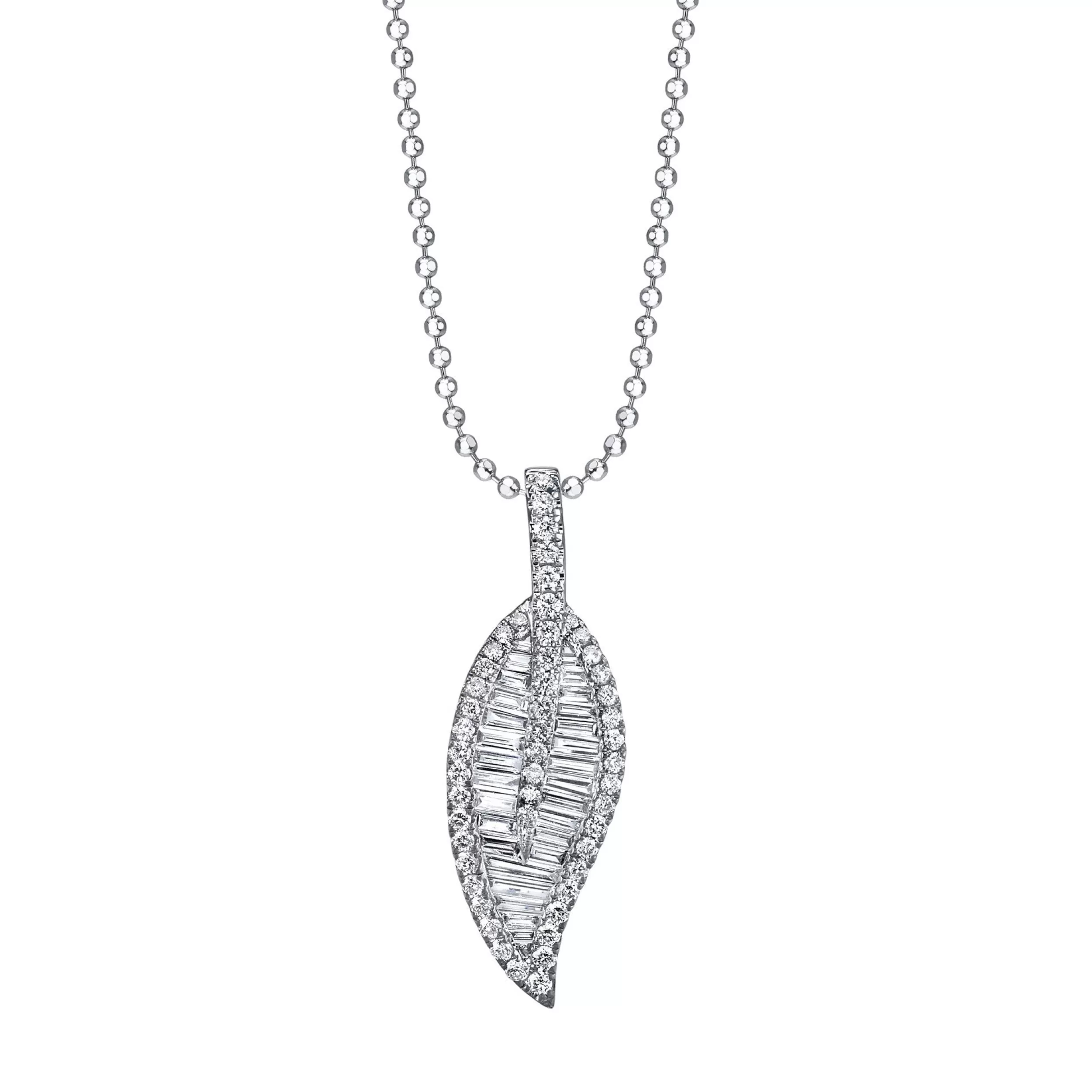 Anita Ko Pendants^LARGE LEAF DIAMOND NECKLACE