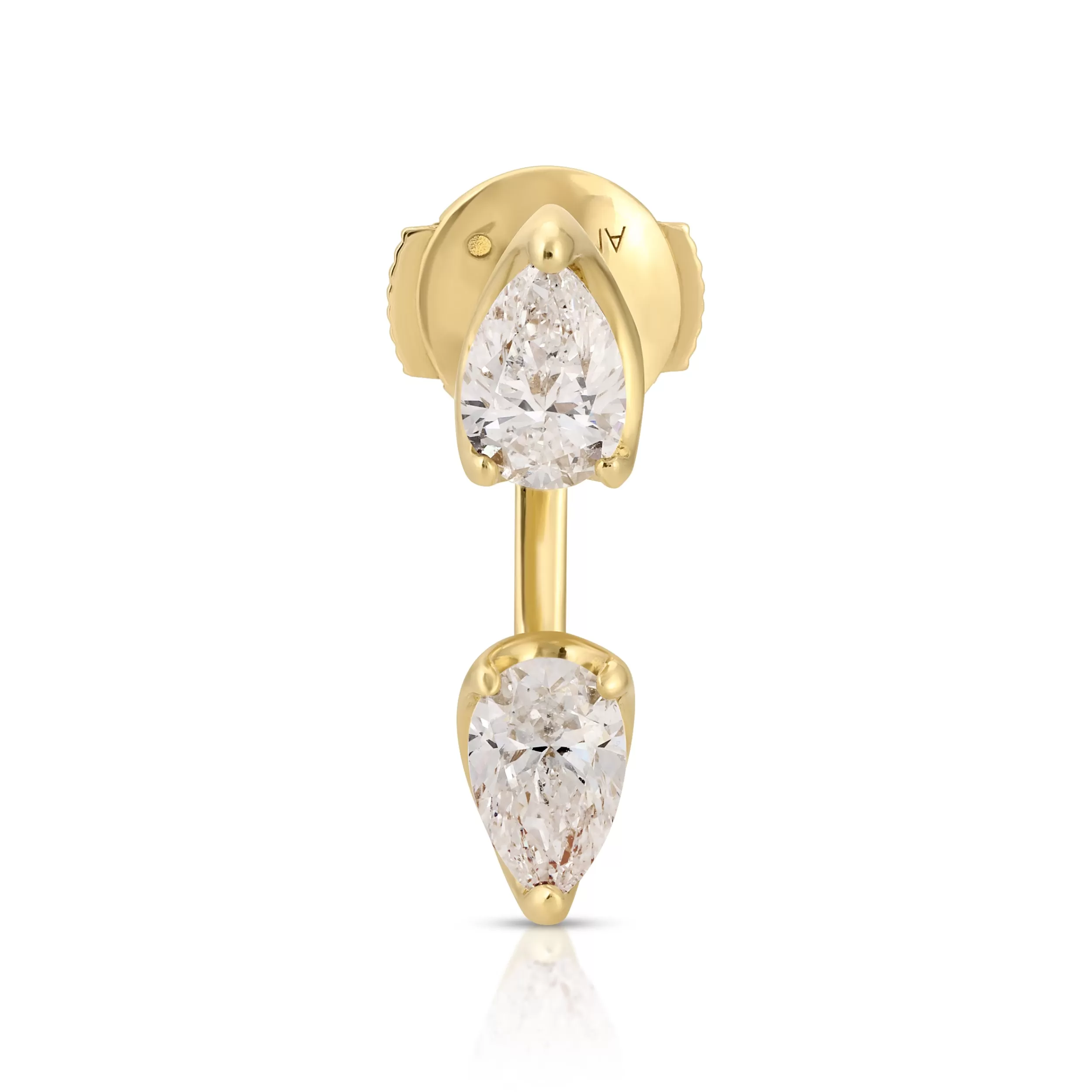 Anita Ko Orbit^LARGE PEAR DIAMOND ORBIT EARRING