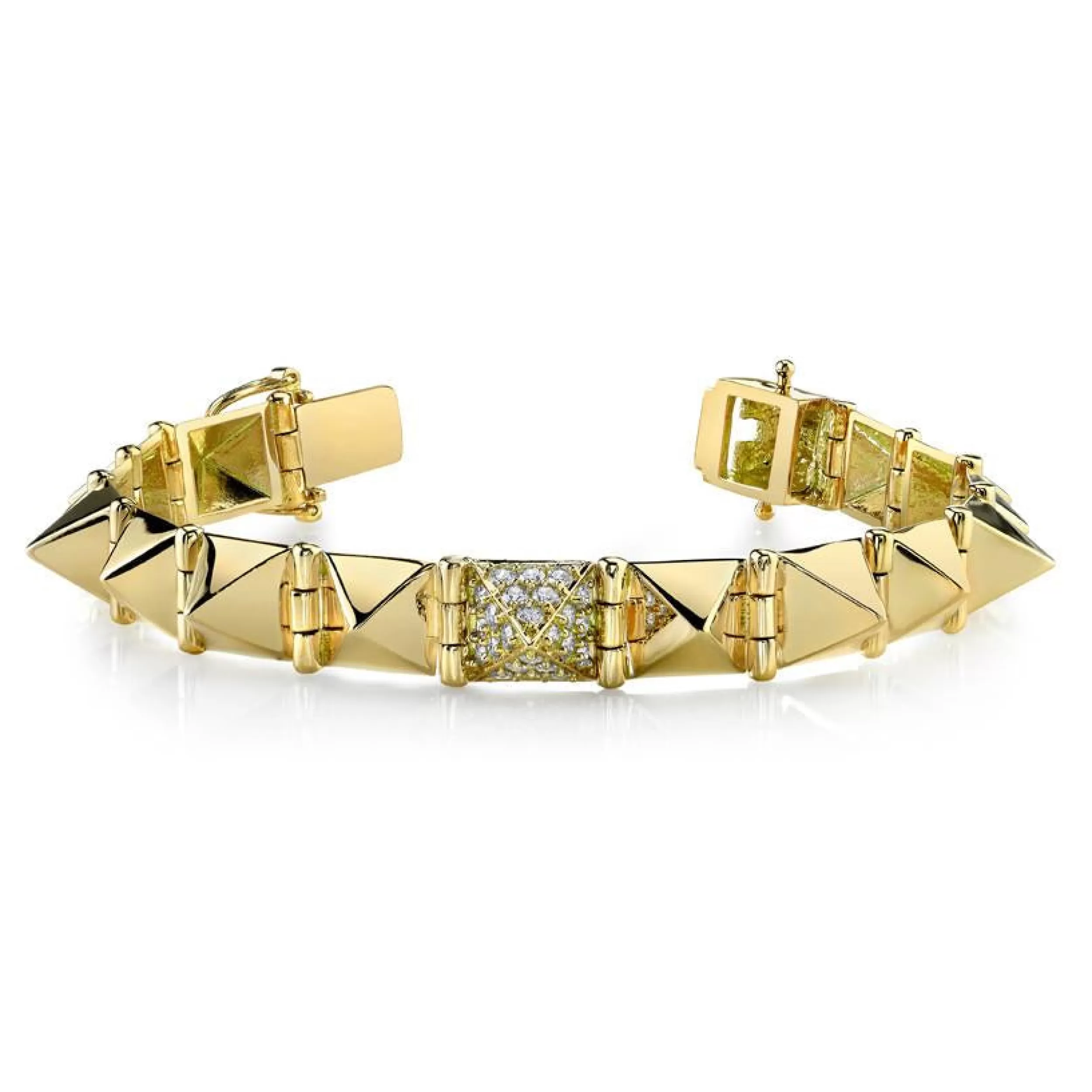 Anita Ko Spikes^LARGE SPIKE BRACELET WITH ONE DIAMOND SPIKE