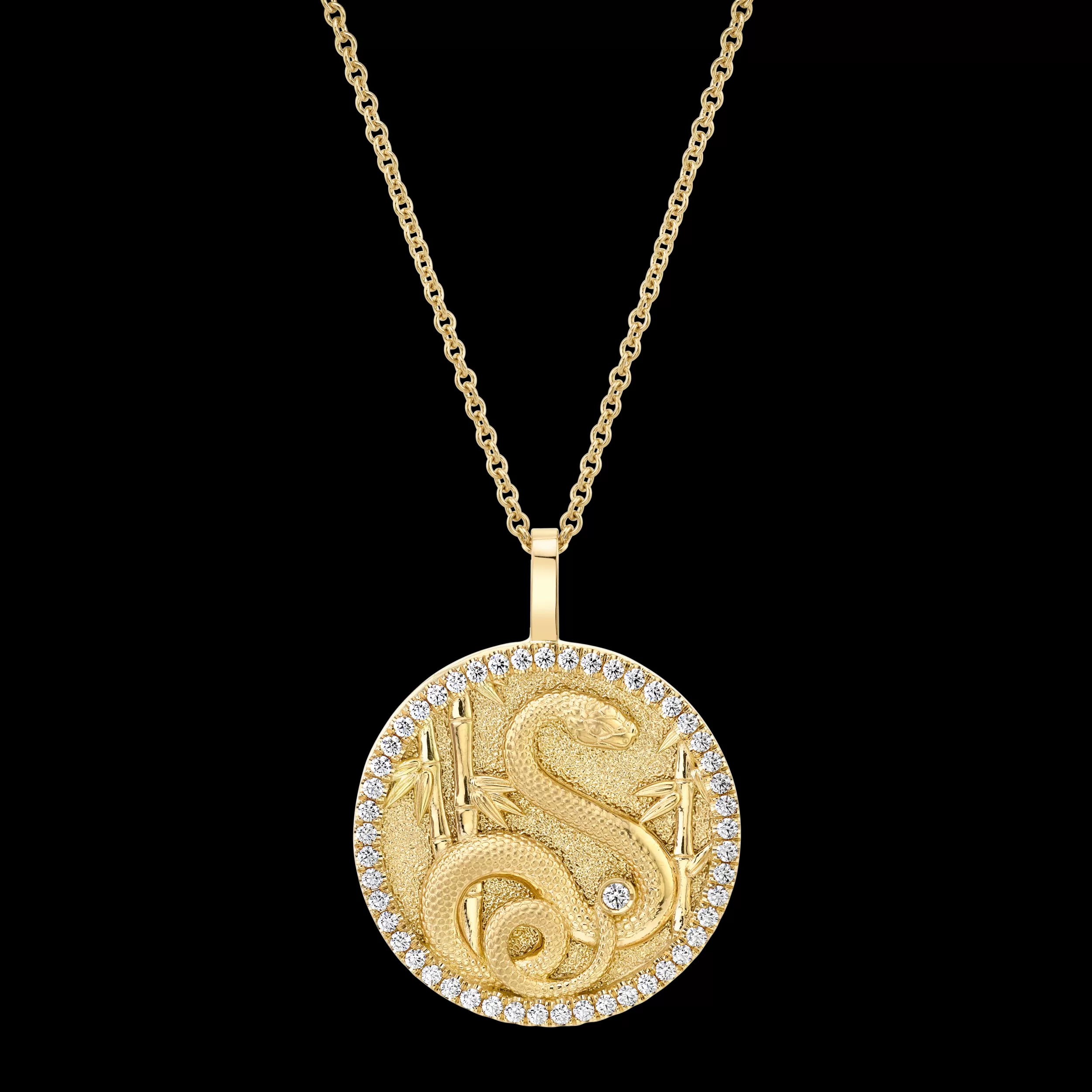 Anita Ko Pendants | Lucky Tailsman^LUCKY DIAMOND SNAKE TALISMAN