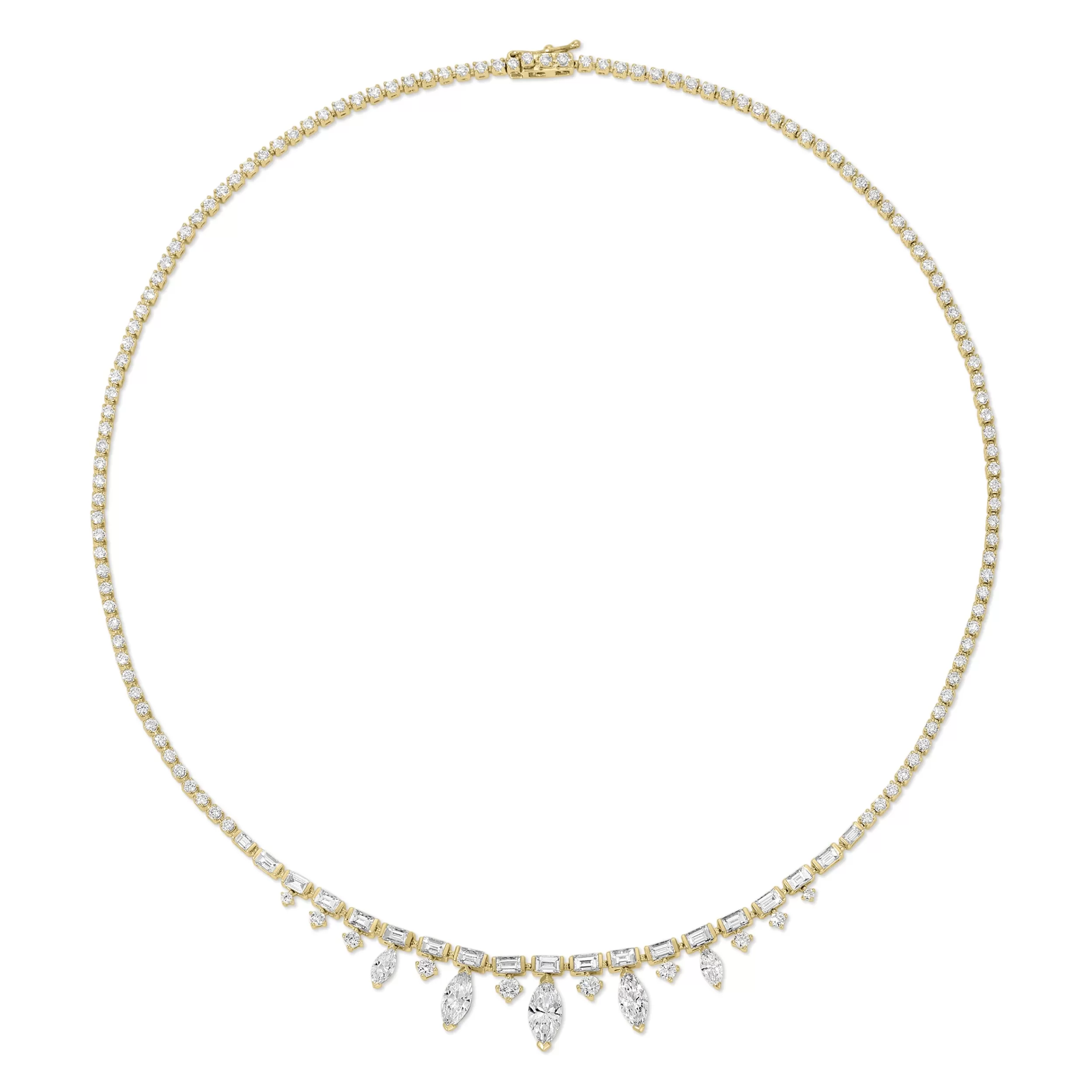 Anita Ko Chokers^MARQUISE, BAGUETTE AND ROUND DIAMOND CHOKER