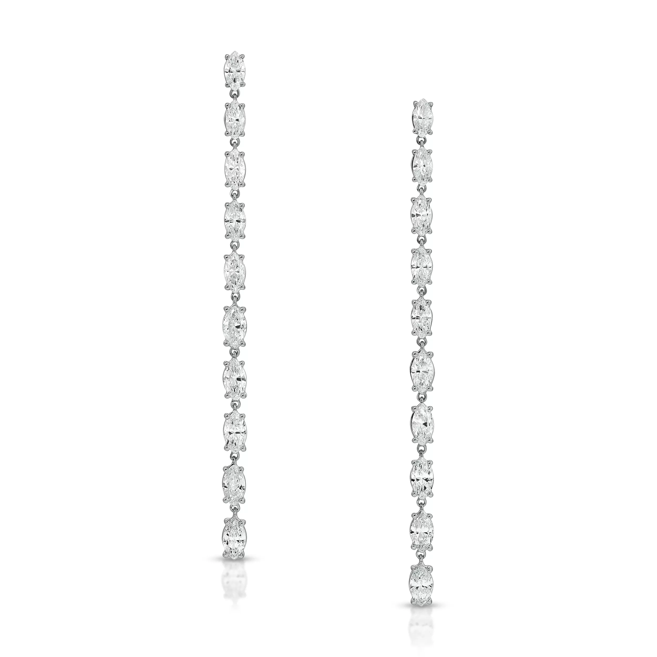 Anita Ko Long^MARQUISE DIAMOND DROP EARRINGS