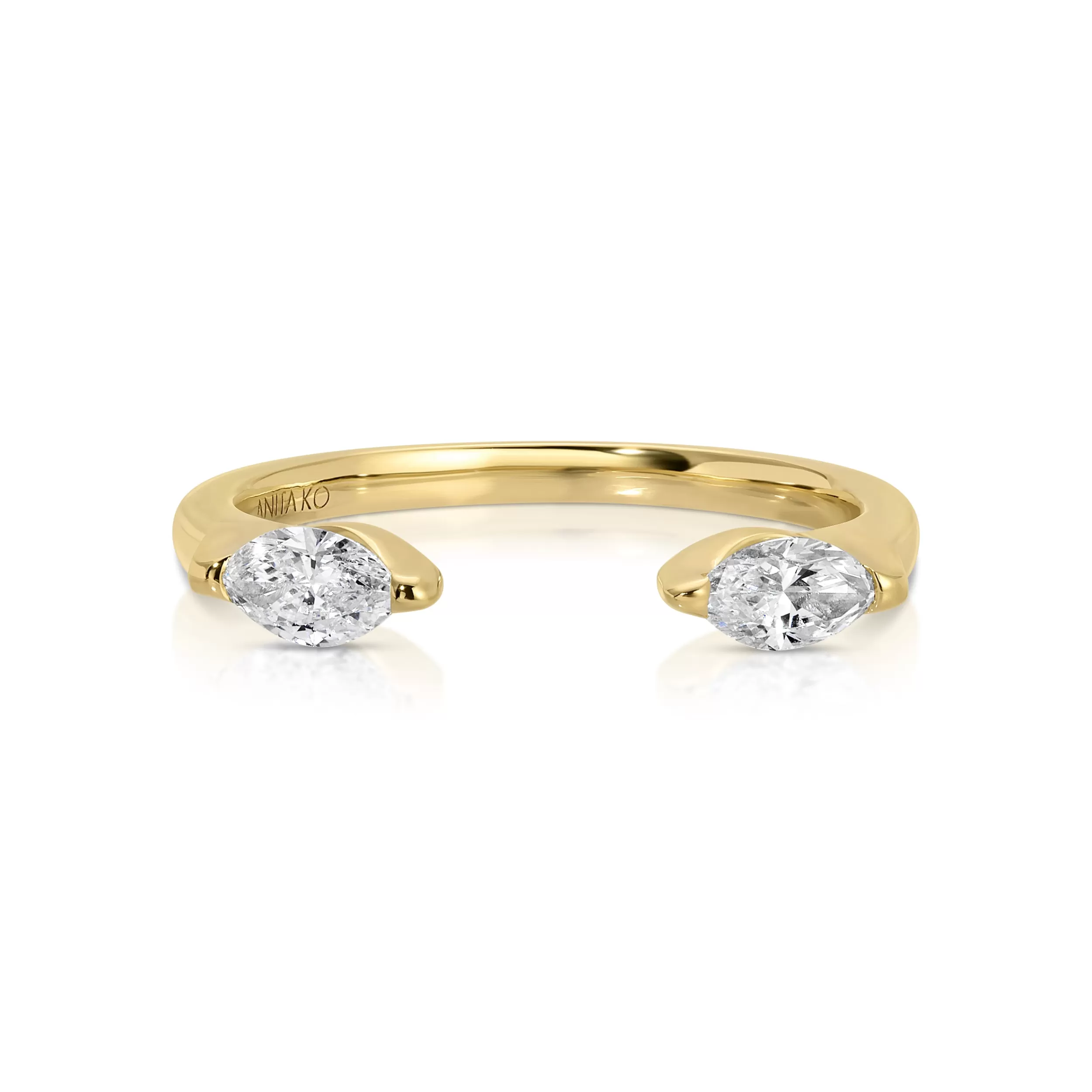 Anita Ko Stacking | Orbit^ORBIT SPLIT MARQUIS DIAMOND RING