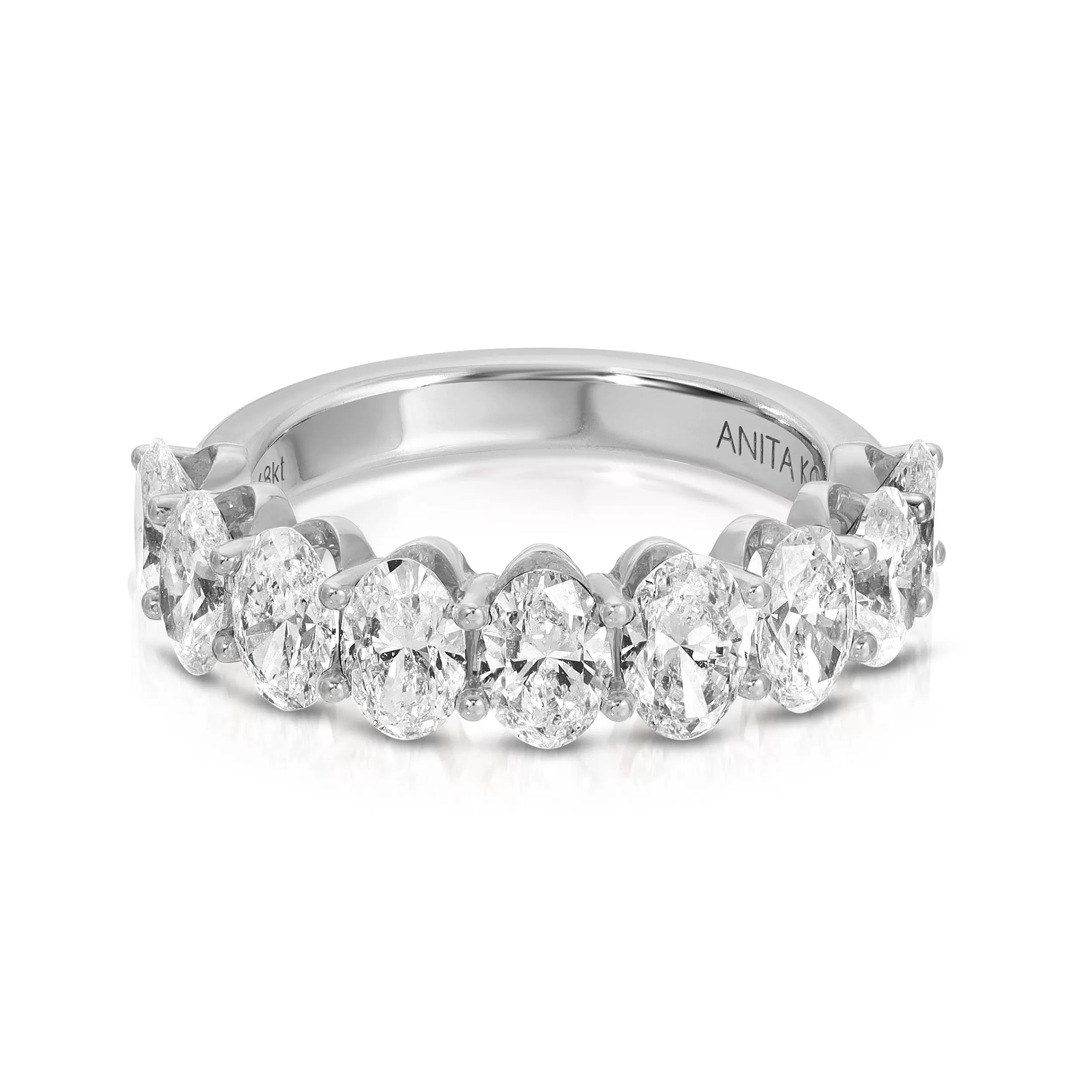 Anita Ko Eternity^OVAL DIAMOND DEMI-ETERNITY BAND