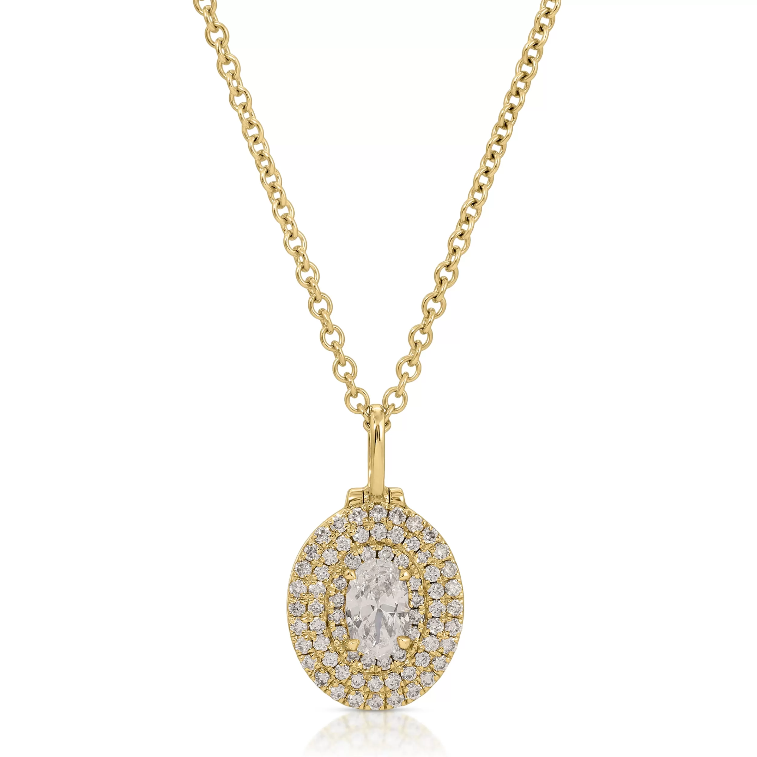 Anita Ko Pendants^OVAL SHAPED DIAMOND LOULOU LOCKET