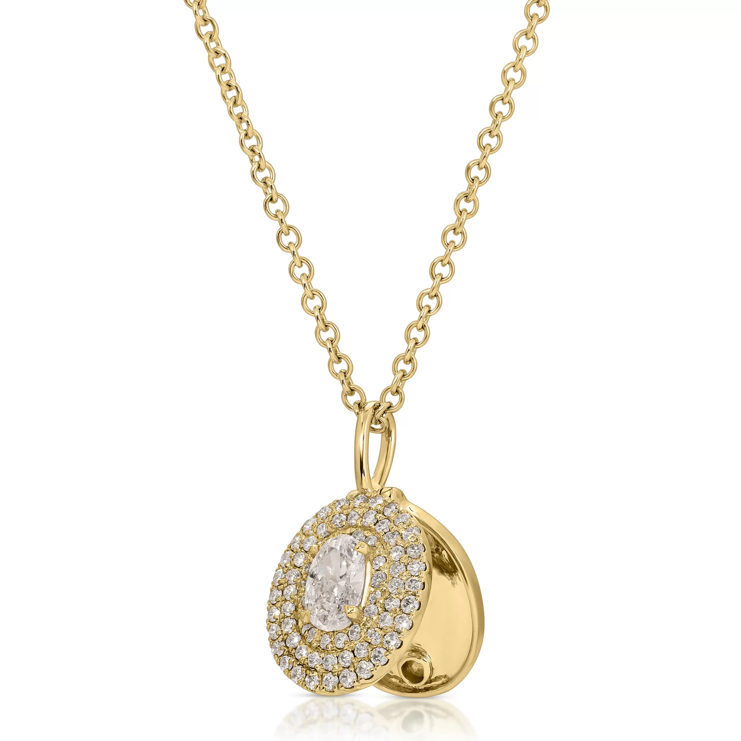 Anita Ko Pendants^OVAL SHAPED DIAMOND LOULOU LOCKET