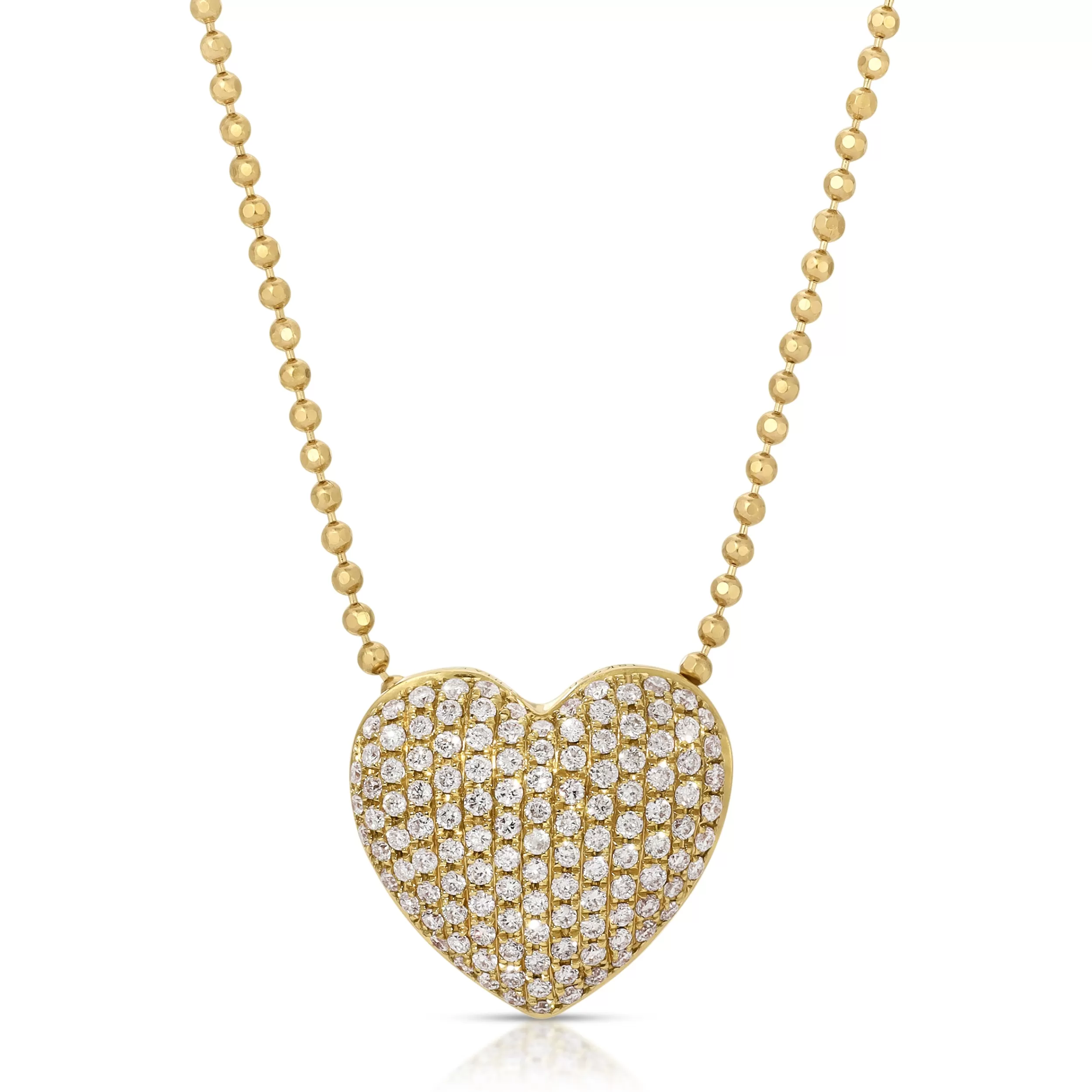 Anita Ko Pendants^PAVE DIAMOND HEART NECKLACE