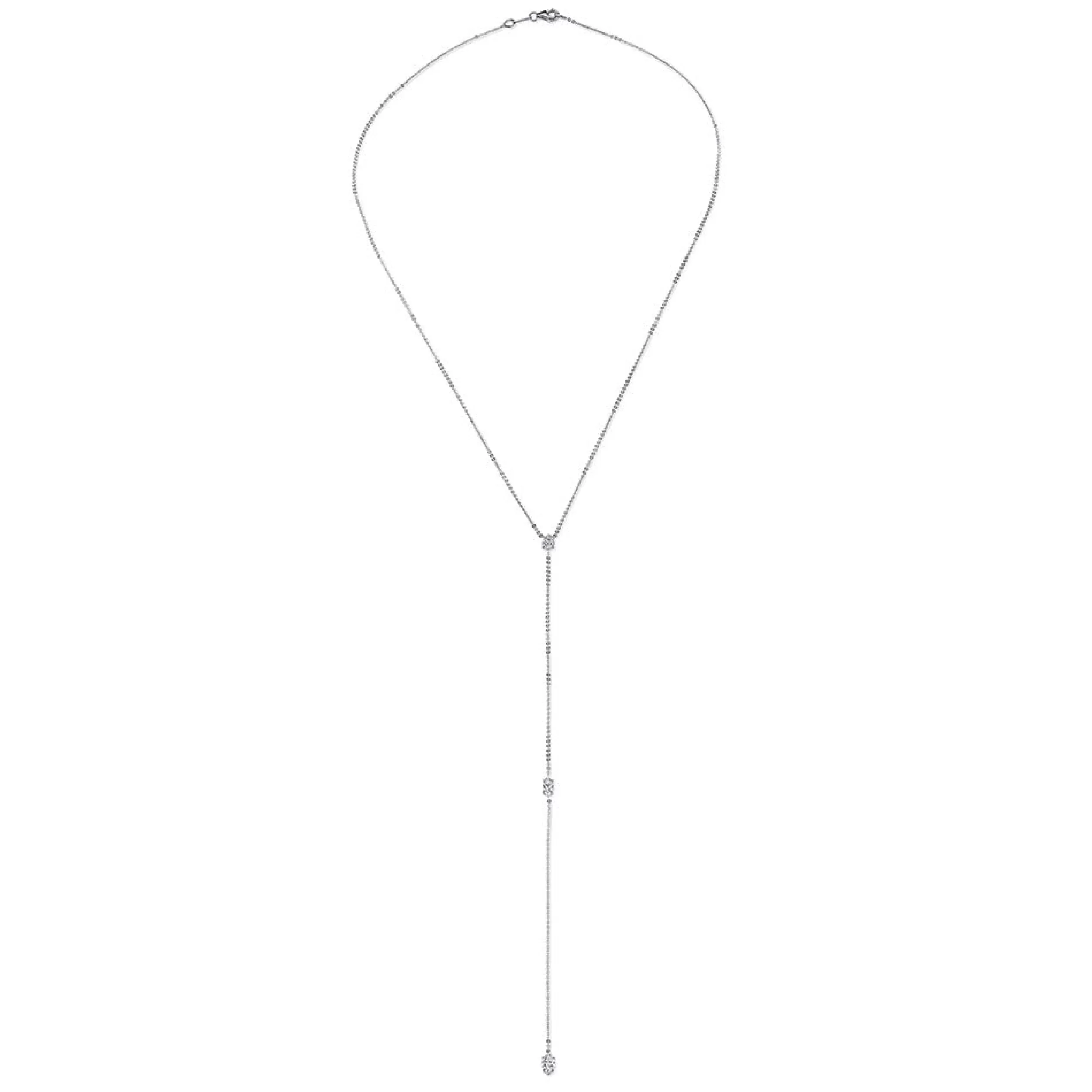 Anita Ko Lariats^PEAR AND DOUBLE MARQUISE DIAMOND LARIAT