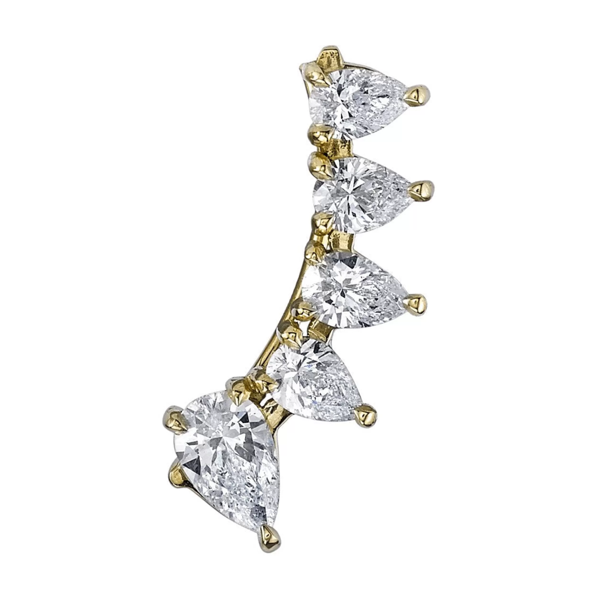 Anita Ko Floating^PEAR DIAMOND FLOATING EARRING