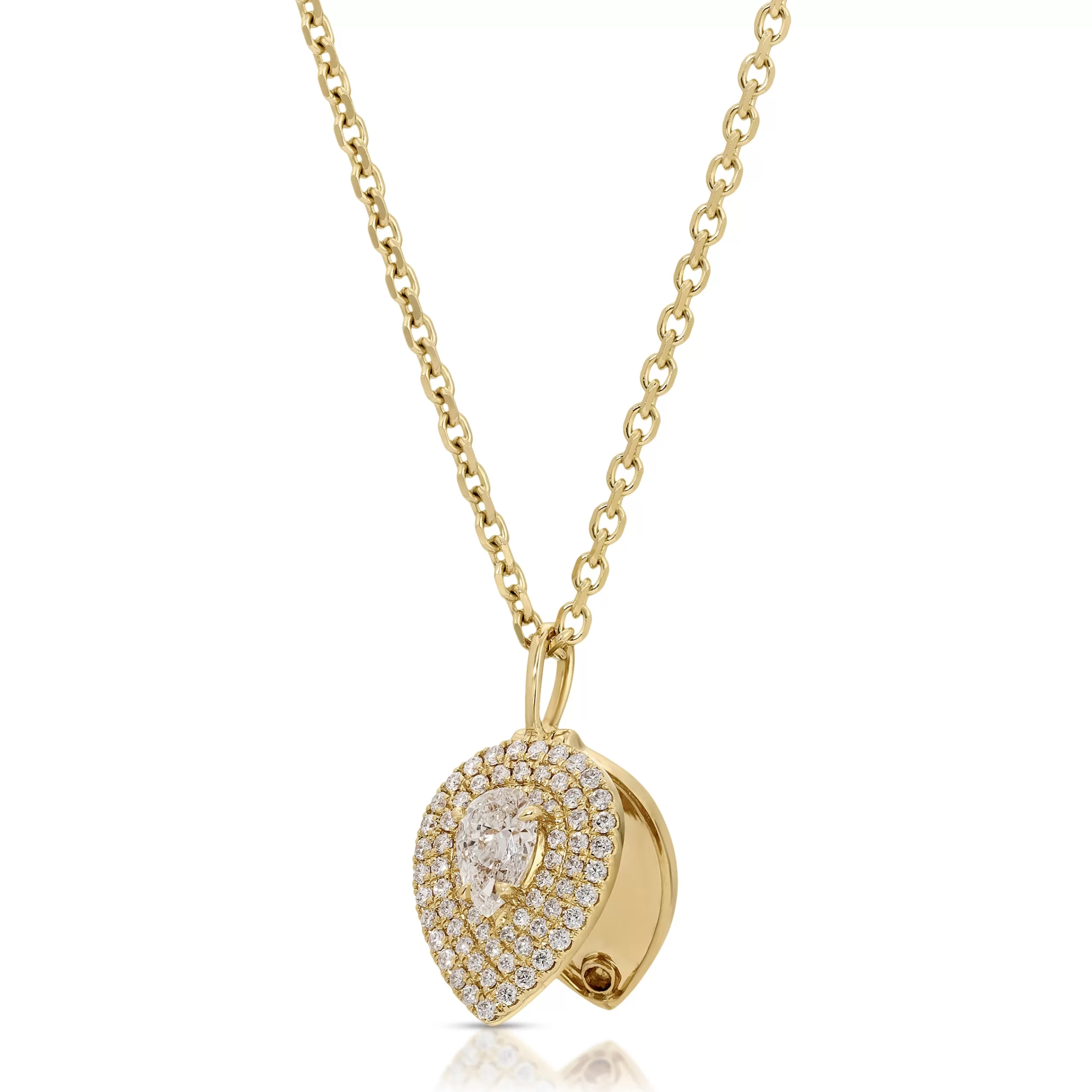 Anita Ko Pendants^PEAR SHAPED DIAMOND PAVE LOULOU LOCKET