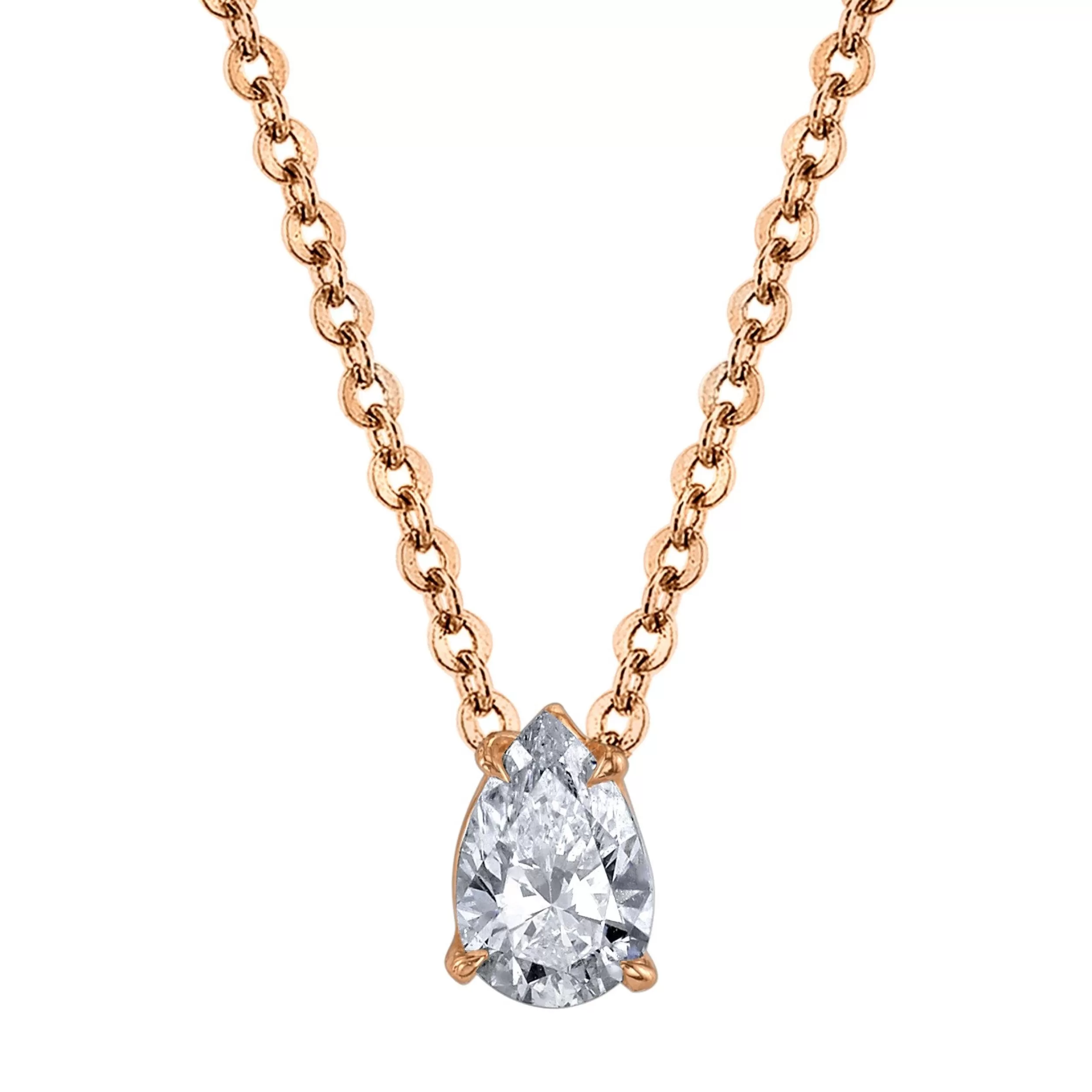 Anita Ko Pendants^PEAR SHAPED DIAMOND PENDANT .31CT