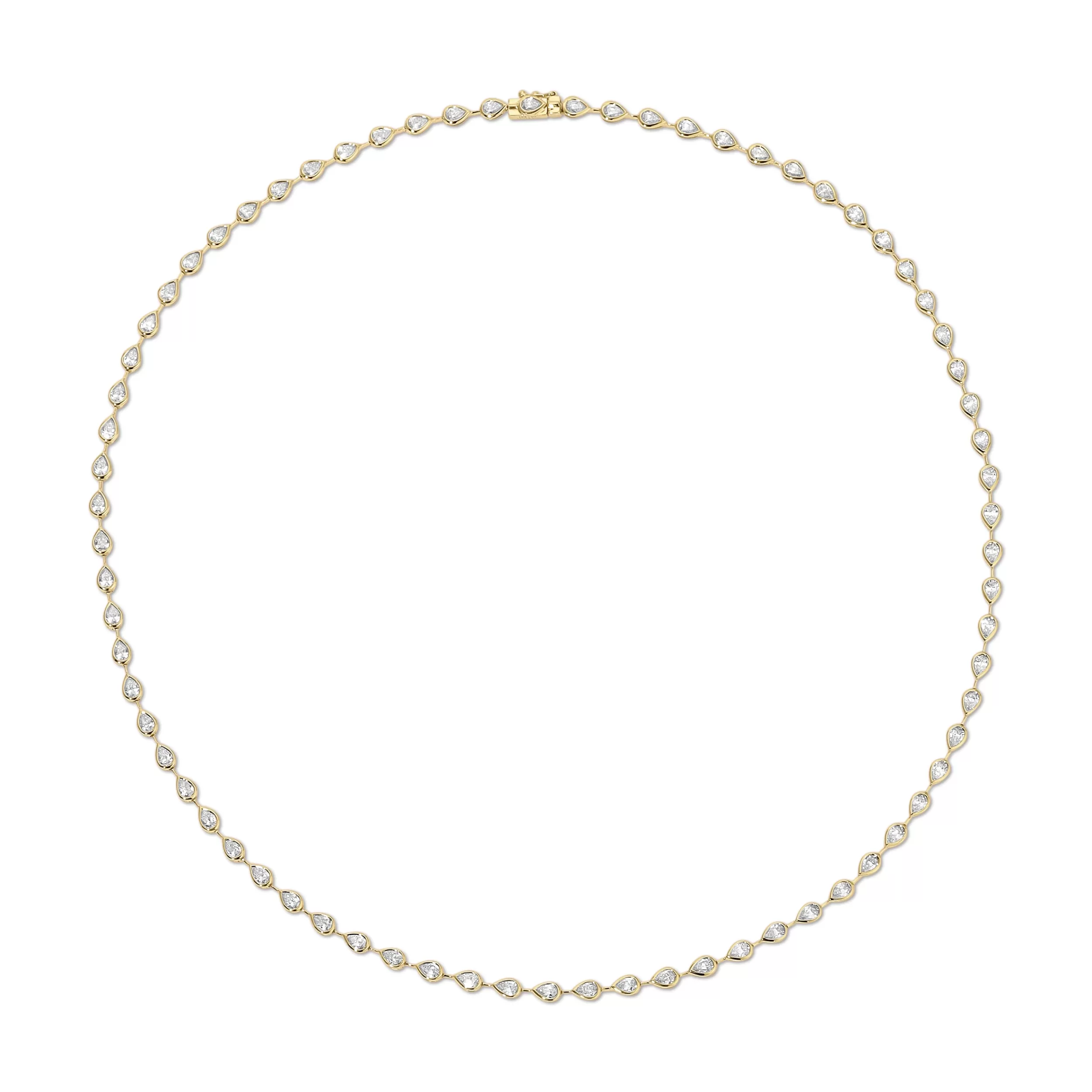 Anita Ko Chokers^RAINDROP PEAR BEZELED DIAMOND CHOKER