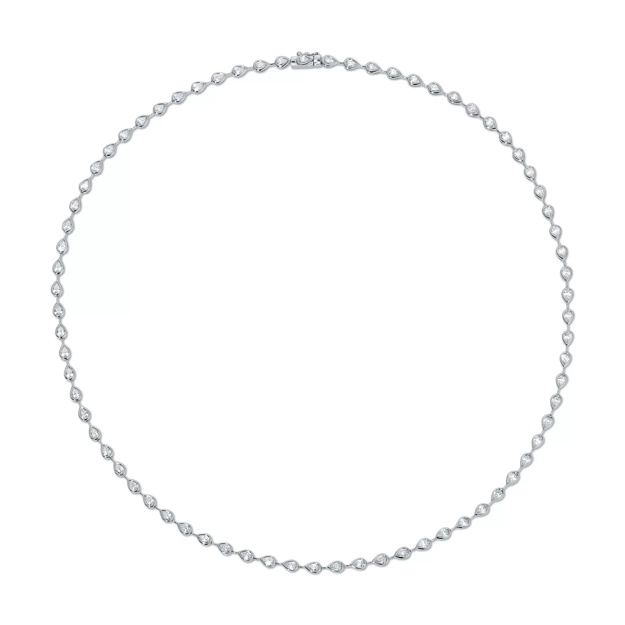 Anita Ko Chokers^RAINDROP PEAR BEZELED DIAMOND CHOKER