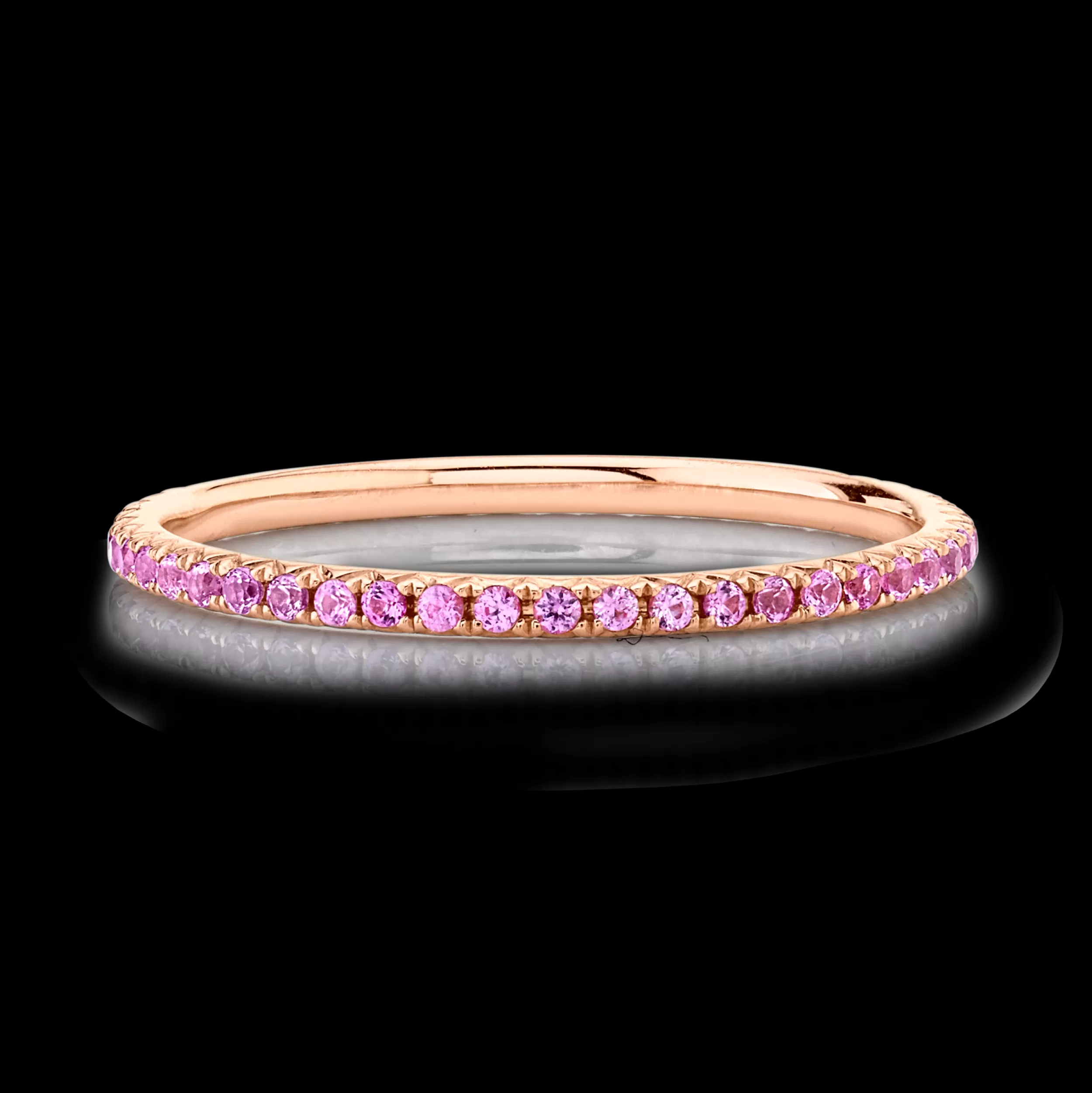 Anita Ko Eternity | Stacking^ROSE GOLD PINK SAPPHIRE ETERNITY BAND