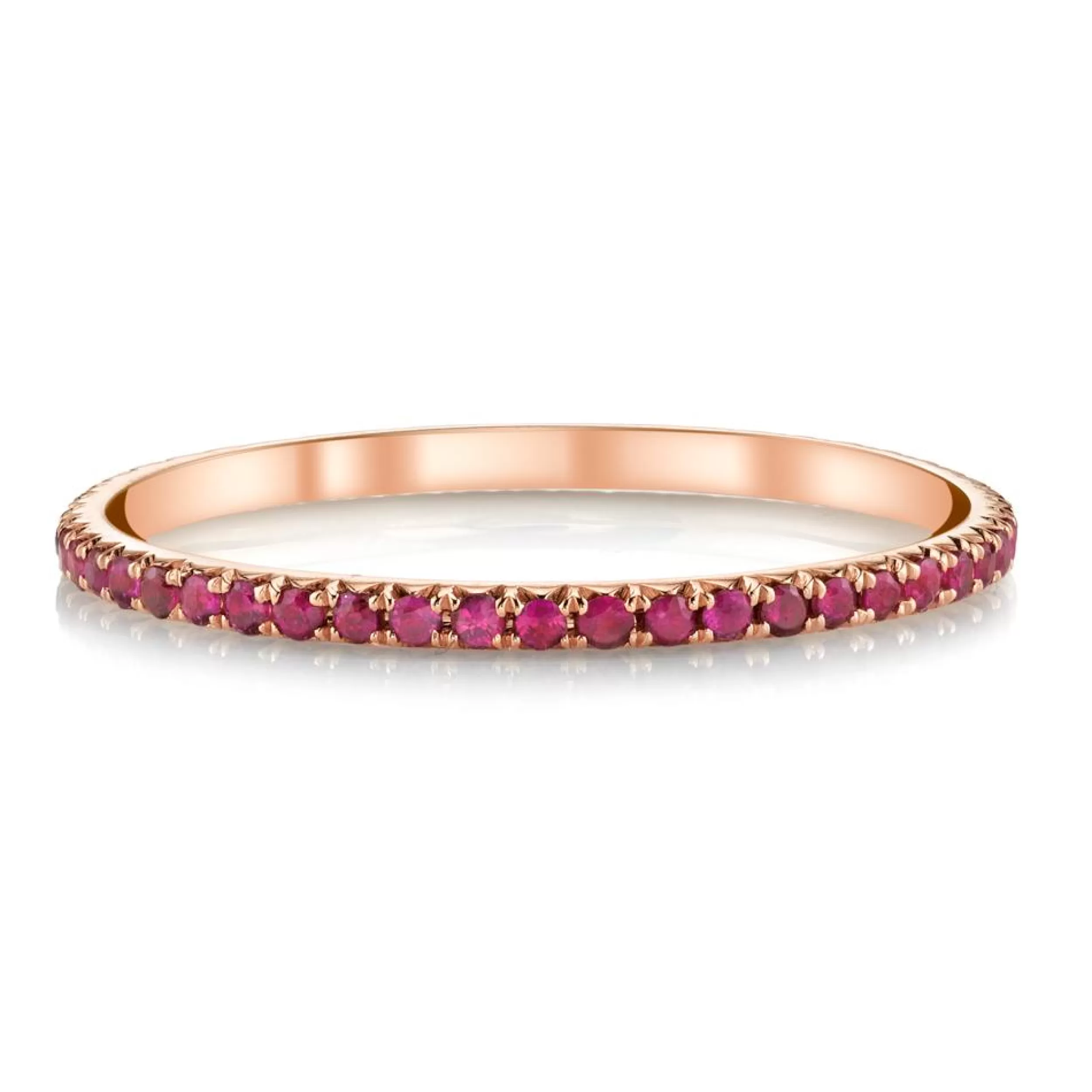 Anita Ko Eternity | Stacking^ROSE GOLD RUBY ETERNITY BAND