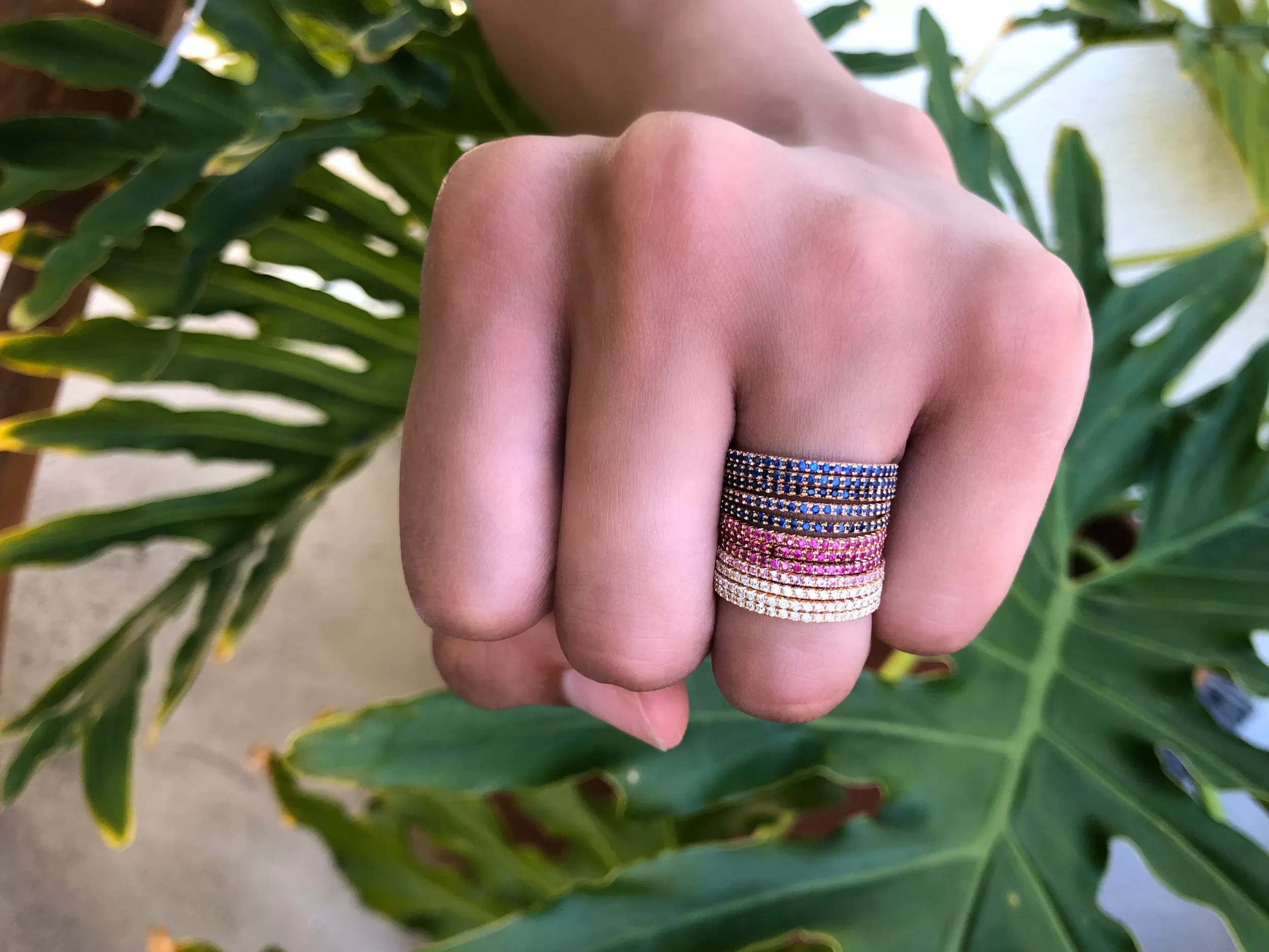 Anita Ko Eternity | Stacking^ROSE GOLD RUBY ETERNITY BAND