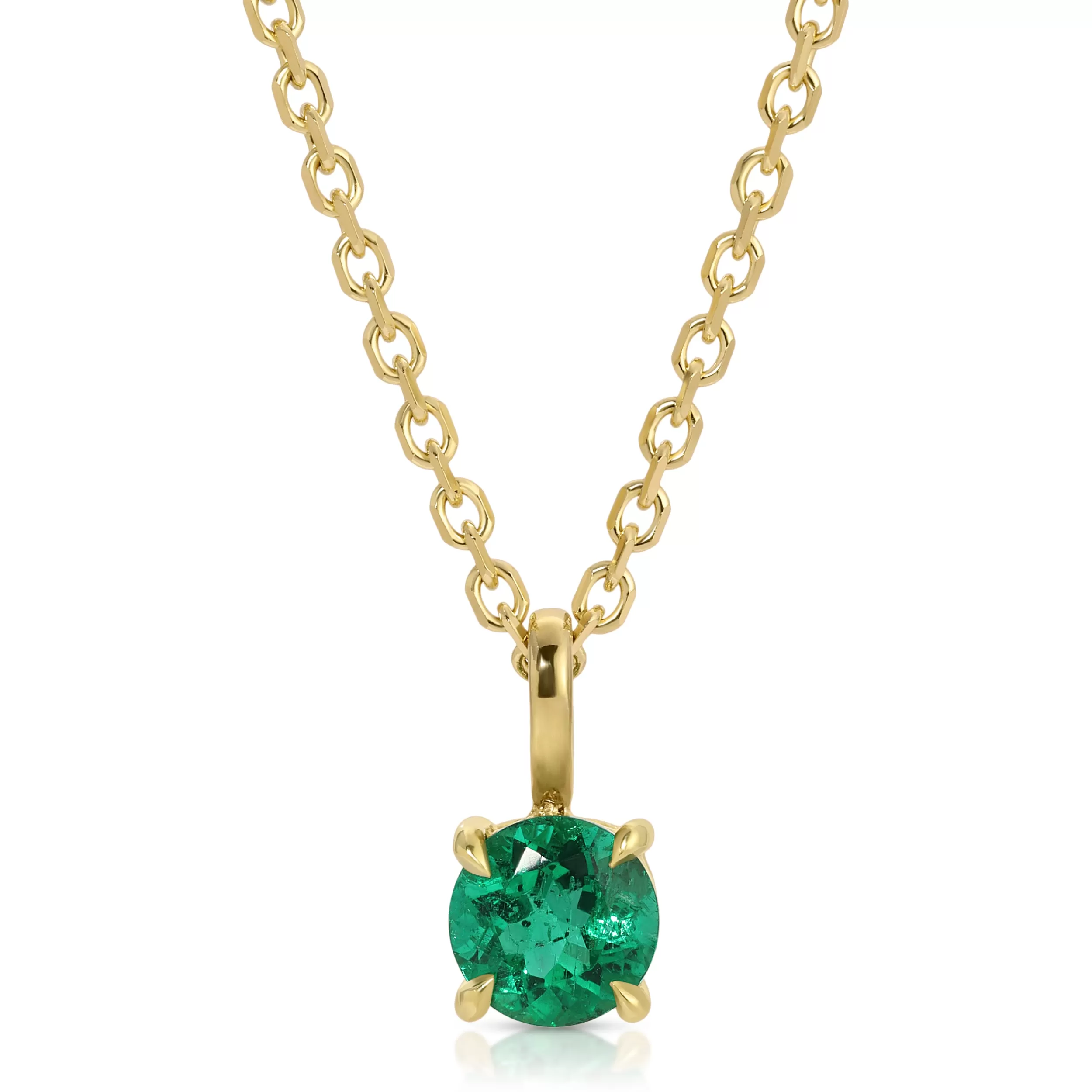 Anita Ko Pendants^ROUND EMERALD PENDANT