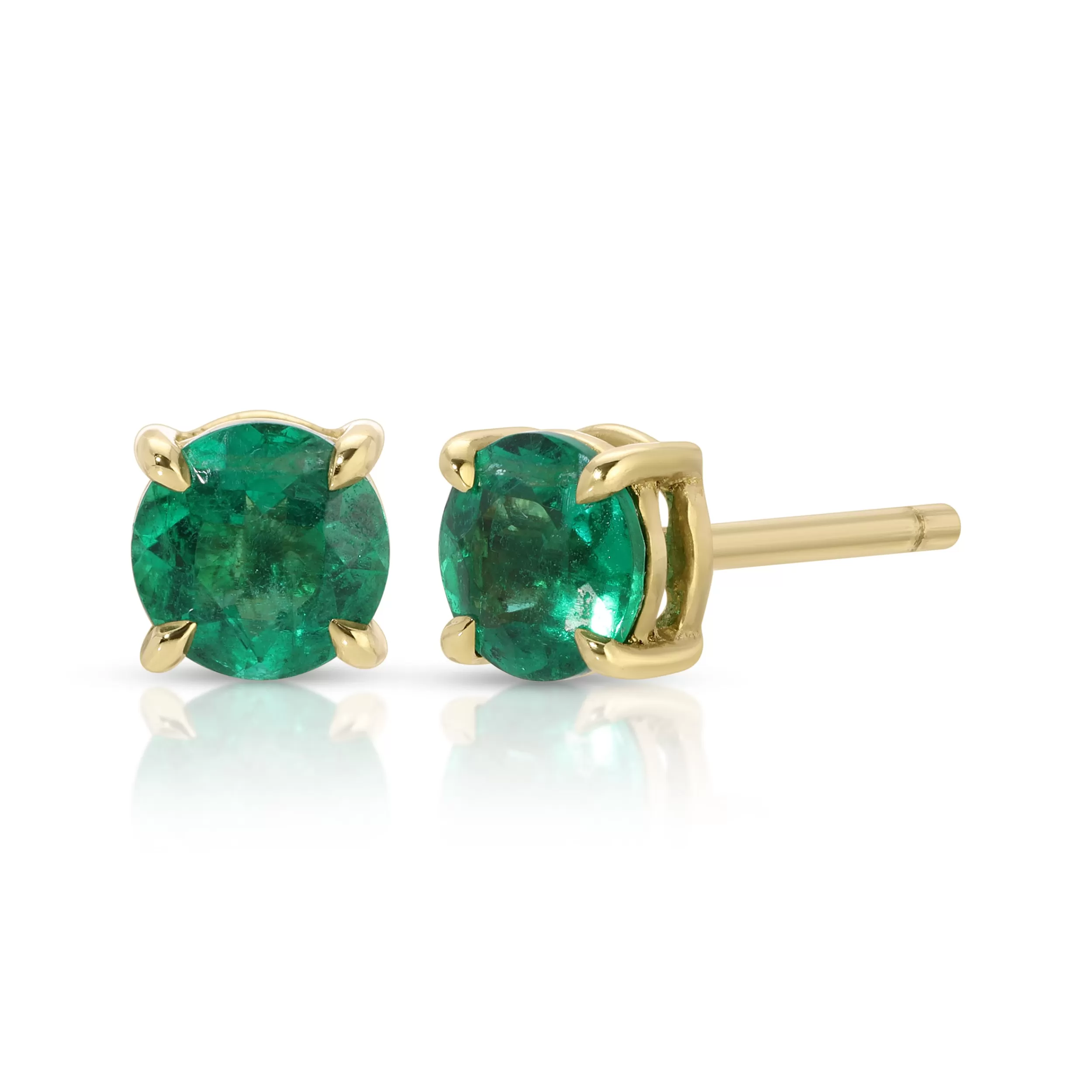 Anita Ko One Of A Kind^ROUND EMERALD STUDS